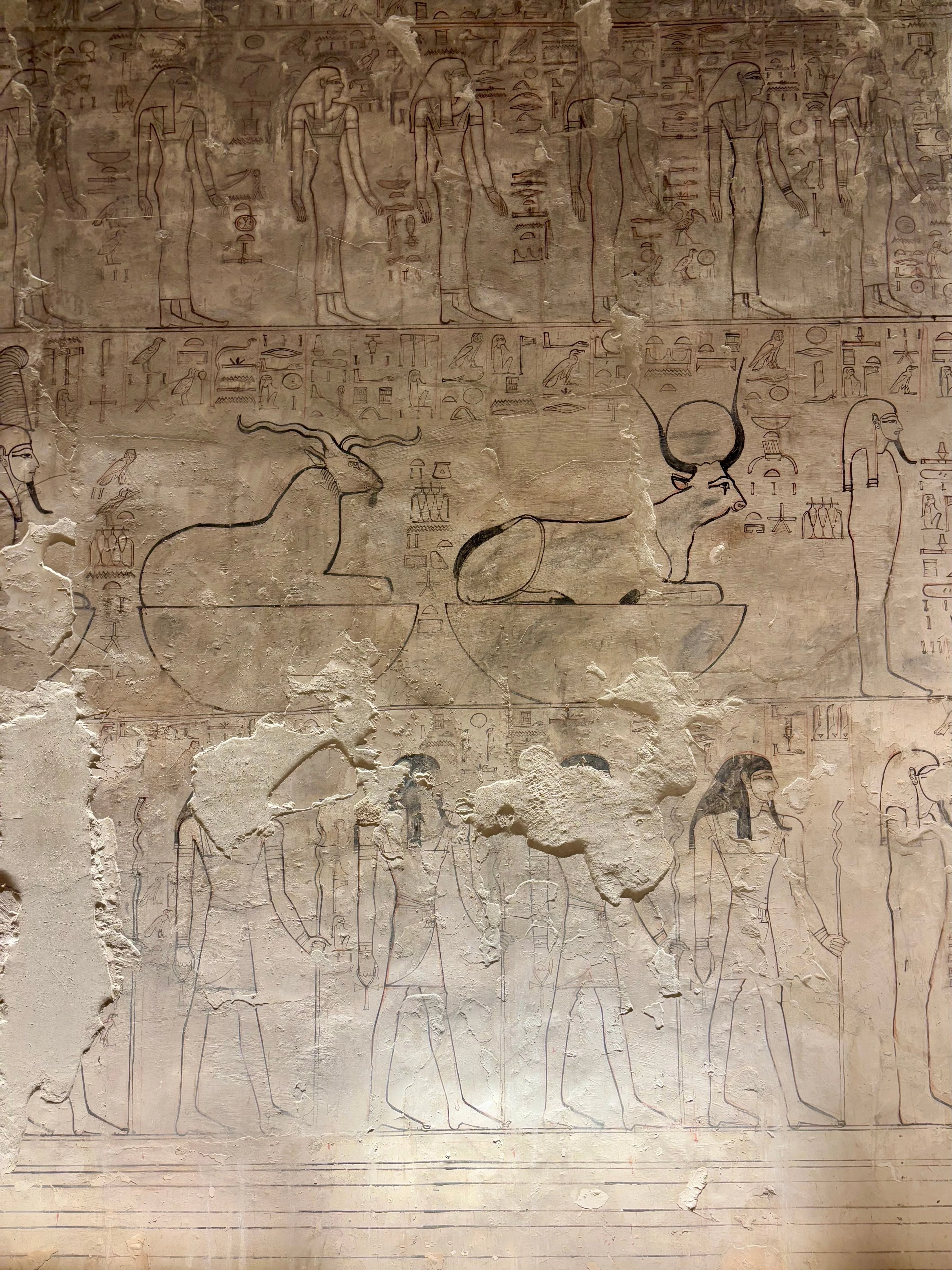 エジプト旅行記⑩王家の谷─セティ1世墓、3200年前の下絵