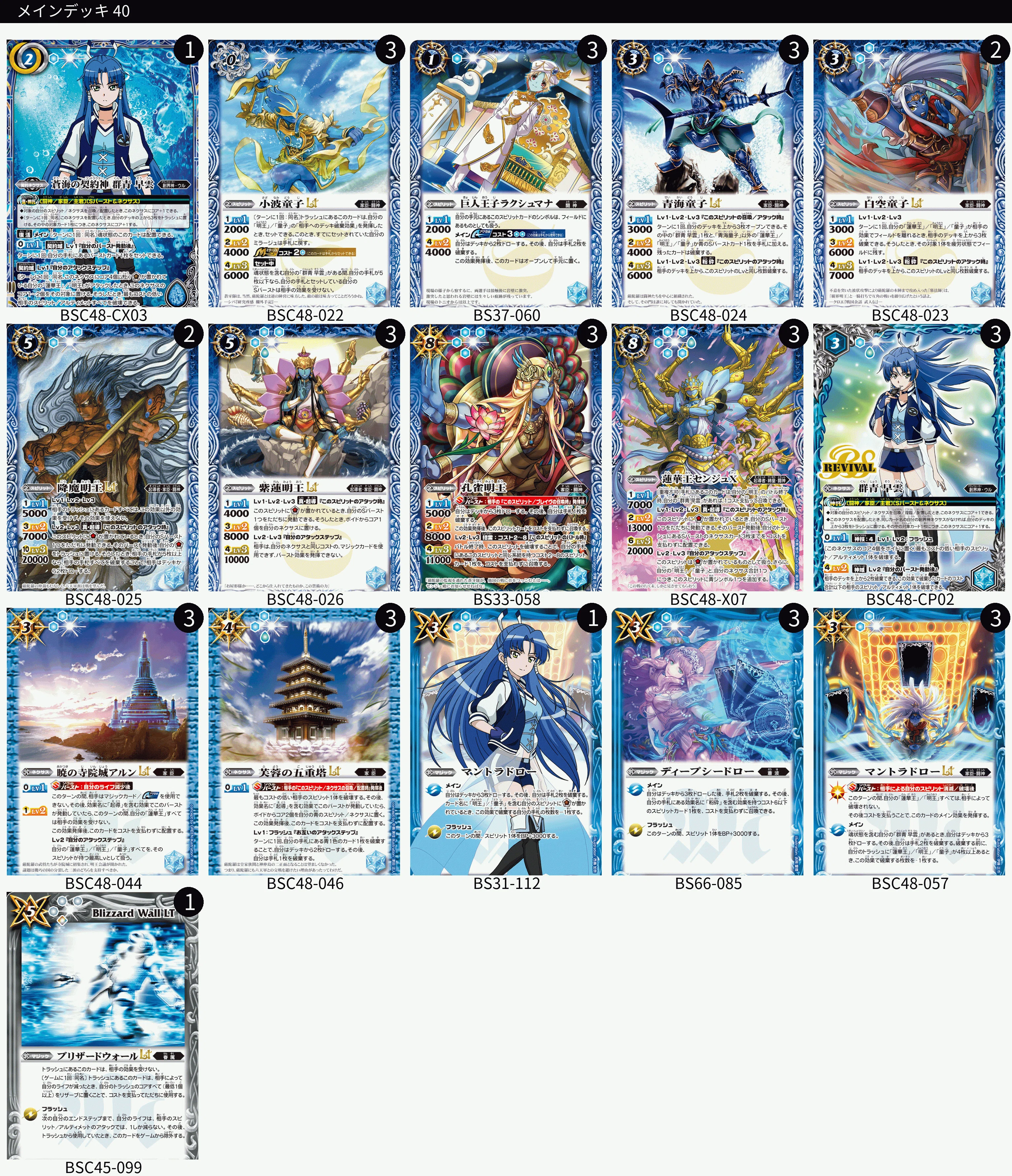 バーニングレガシー センジュ 青3コンセット 蒼海明王 群青早雲 公式
