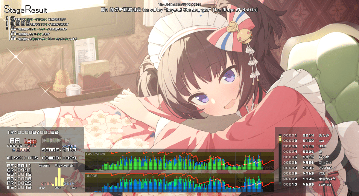 音ゲー日記20250723｜GRASS