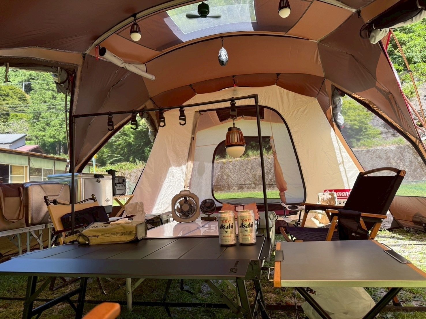 2024 CHIKUWAI ENA ちくわ用キャンプセット設営中 恵那 2024