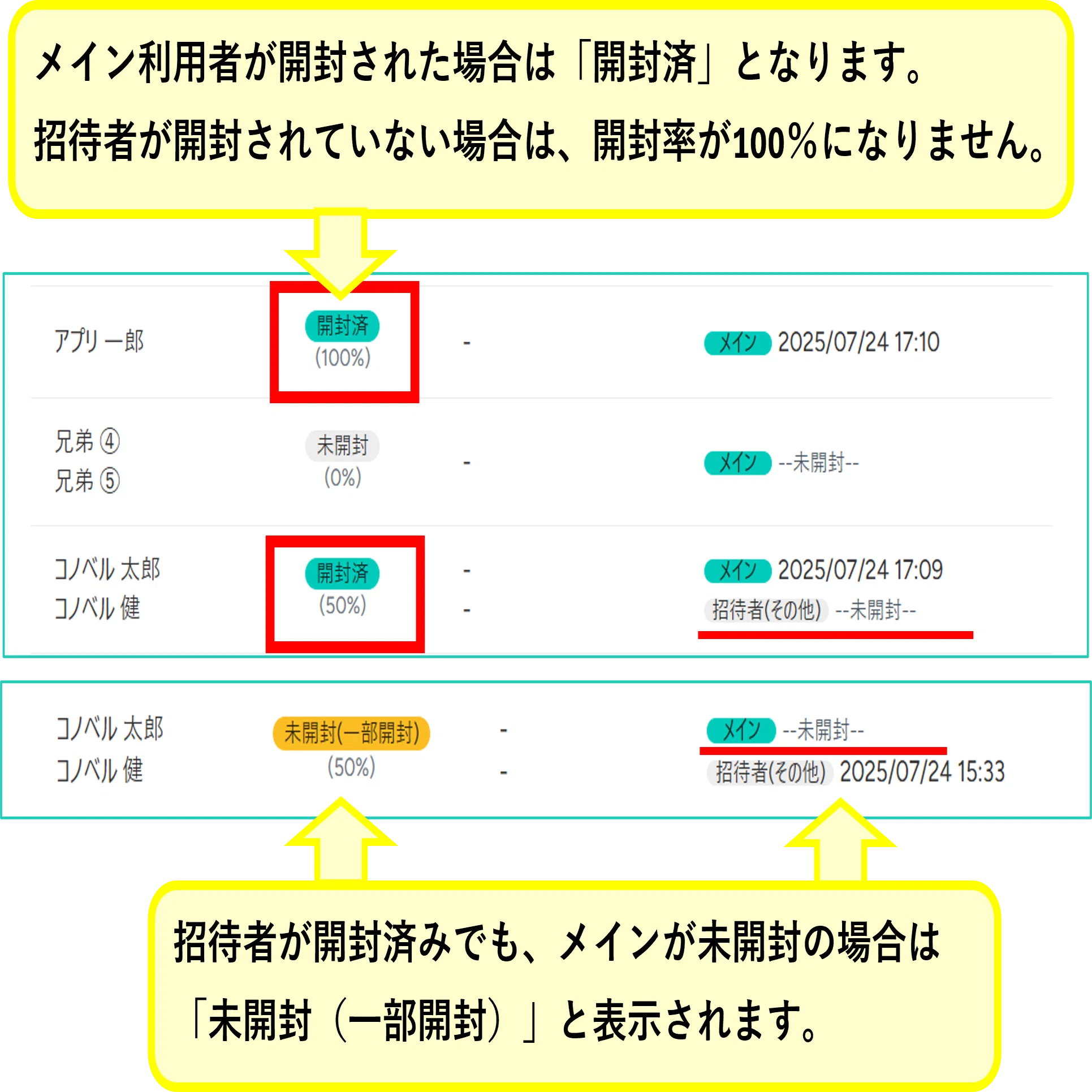 機能アップデート】メッセージの開封状況が確認しやすくなりました