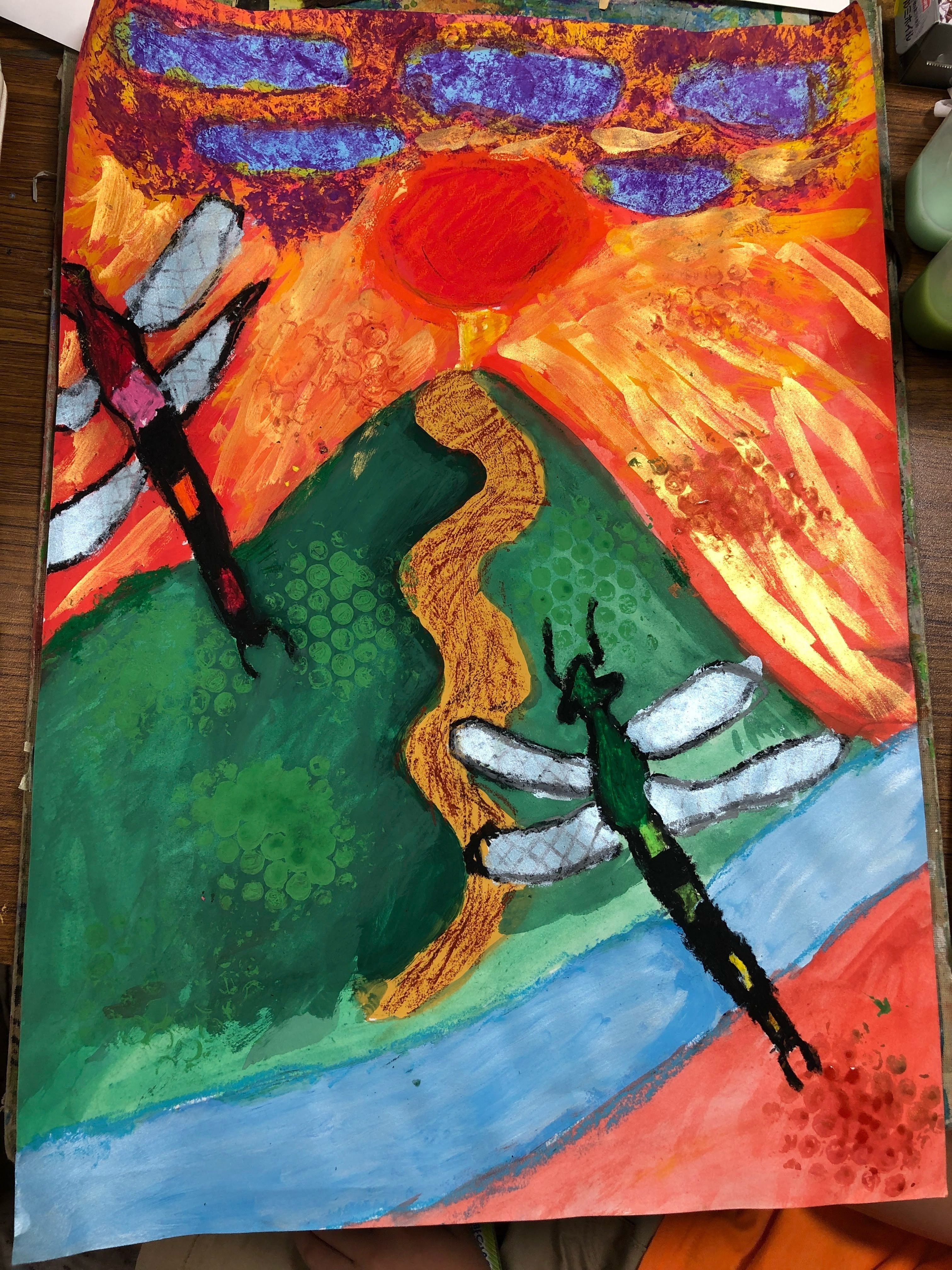 絵が苦手な子にも！夏休みの絵画におすすめ技法テクニック3選｜マミ