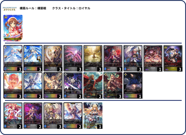 シャドウバース エボルヴ 上位入賞 デッキ 天使ロイヤル スパルタクスロイヤル 天使スパルタクスロイヤルという環境メタの塊が爆誕した話｜MLP