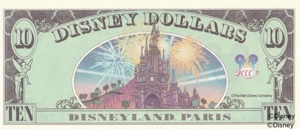 Disney - ディズニーダラー　ミレニアム 初めてのDダラー】ミレニアム🌎2000年版ディズニーダラーの紙幣