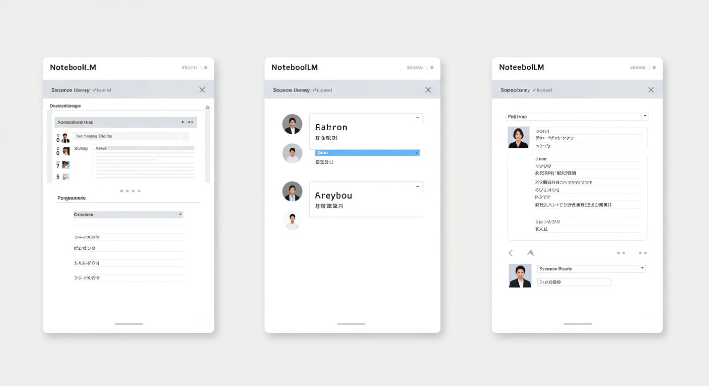 NotebookLMの操作画面