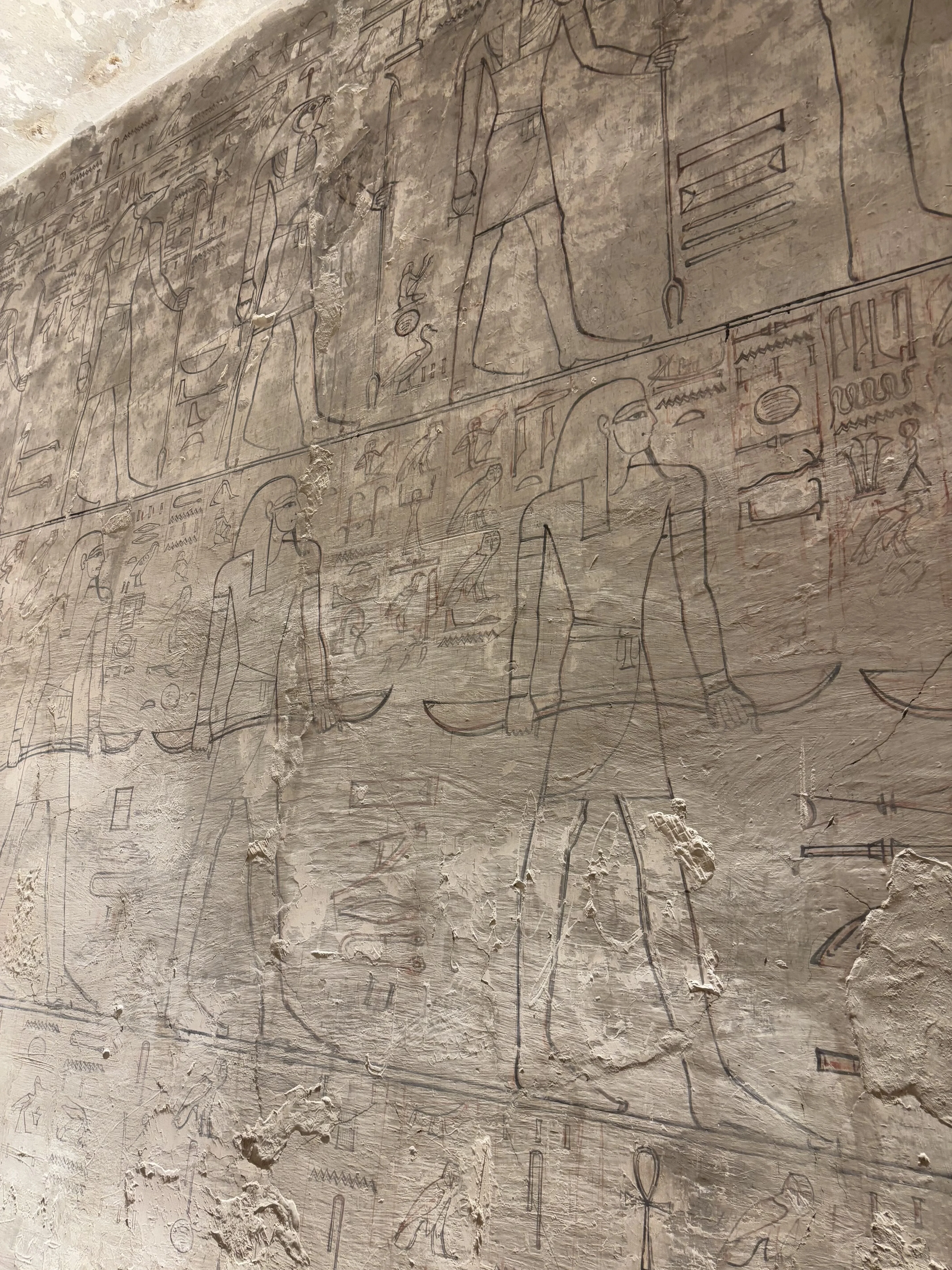 エジプト旅行記⑩王家の谷─セティ1世墓、3200年前の下絵