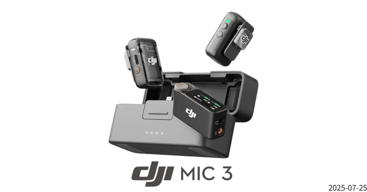 DJI MIC 3 早い者勝ち！！ DJI Mic 3：クリエイターの音声を革新する軽量マイク｜GetGadgetGot