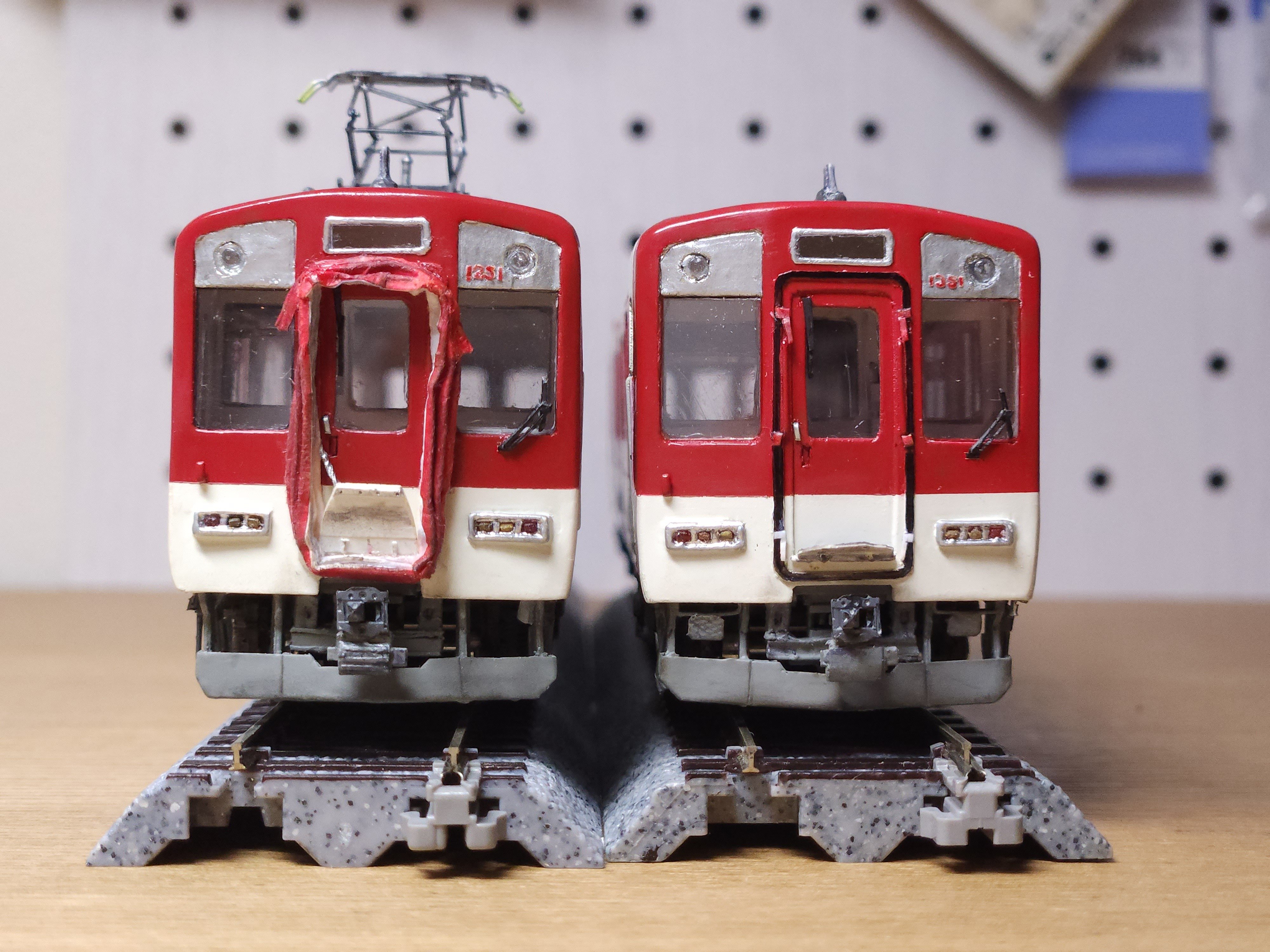 模型進捗報告【紙で作る近鉄電車Vol.1 VE51編】｜入葉テシア