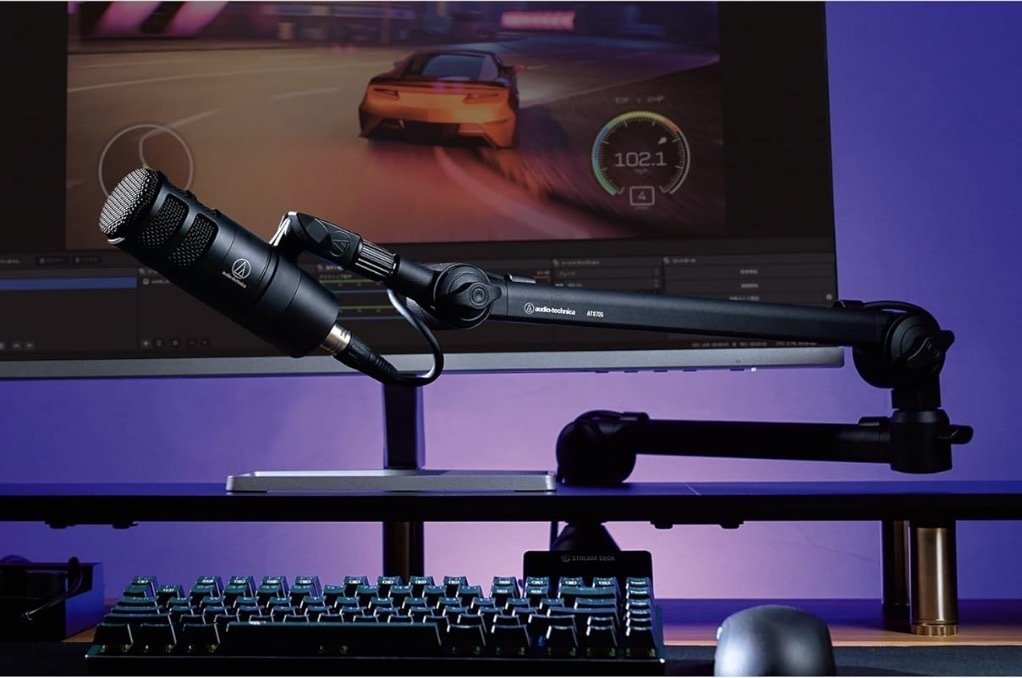 調整可能な 360 回転可能なマイクブームアームデスクスタンドラジオ