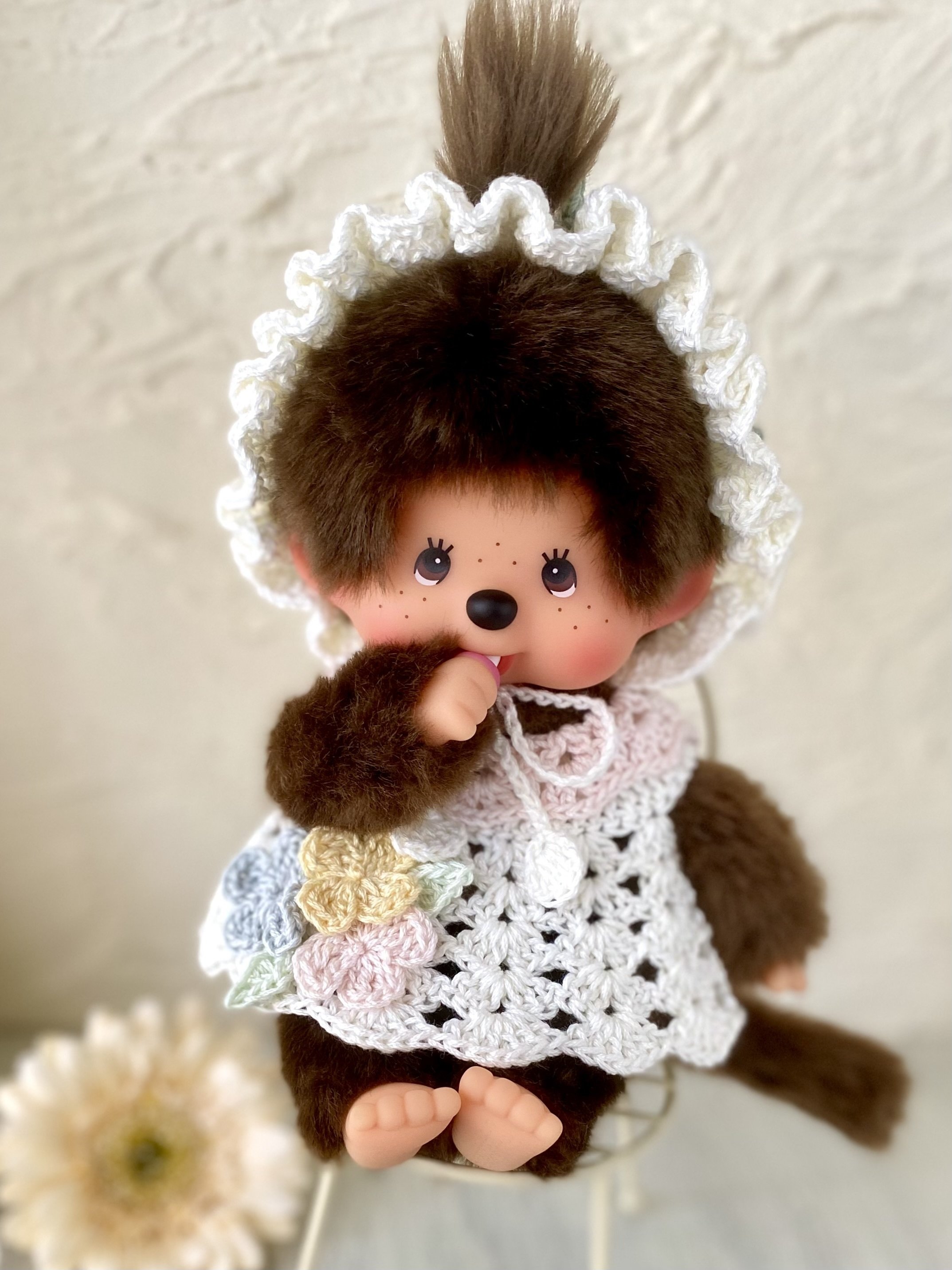 antique doll ❀ 水色サマーニットの ミニョネットちゃん antique doll