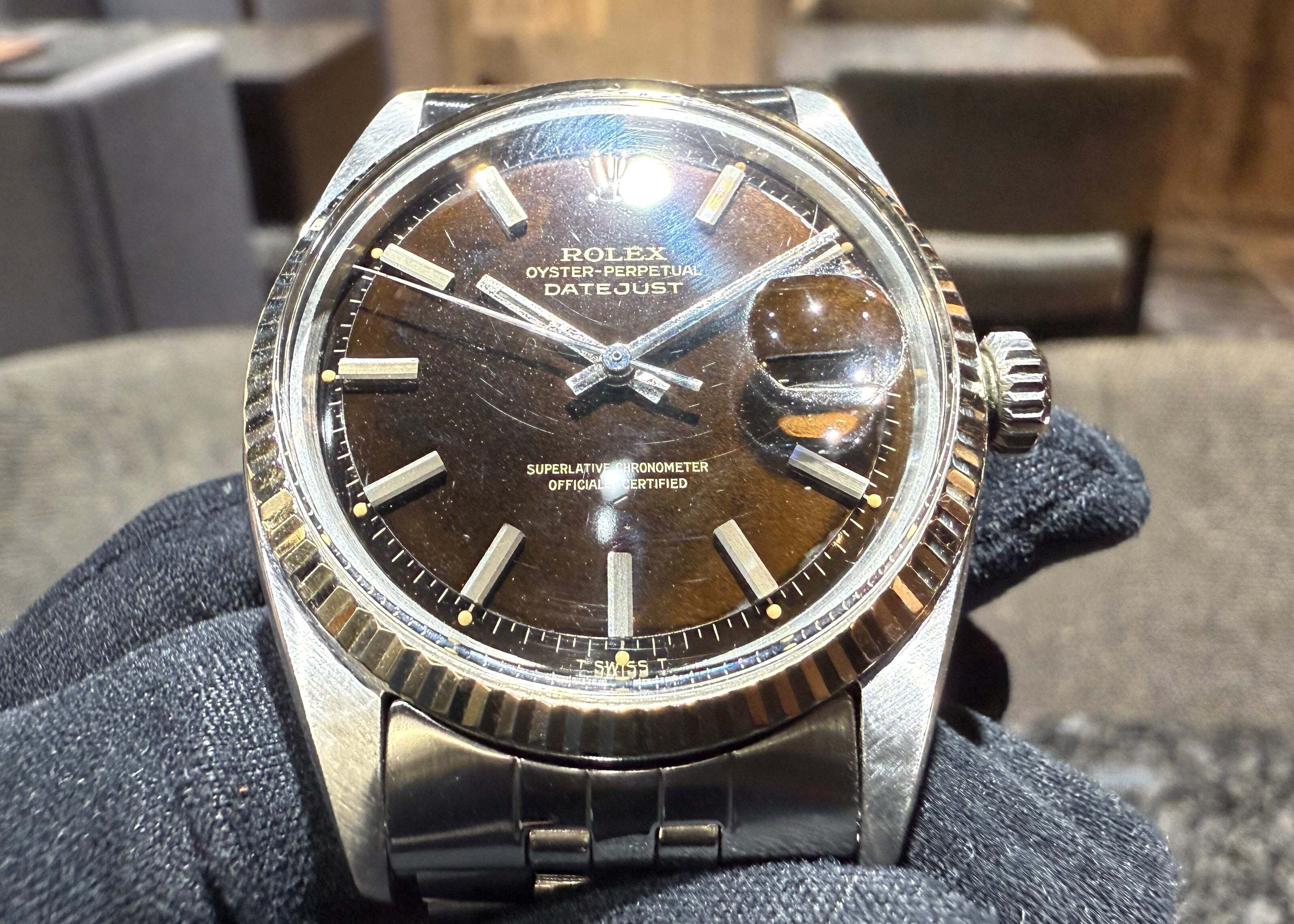 唯一無二のエイジング 艶々トロピカルミラー デイトジャスト 1601 66年