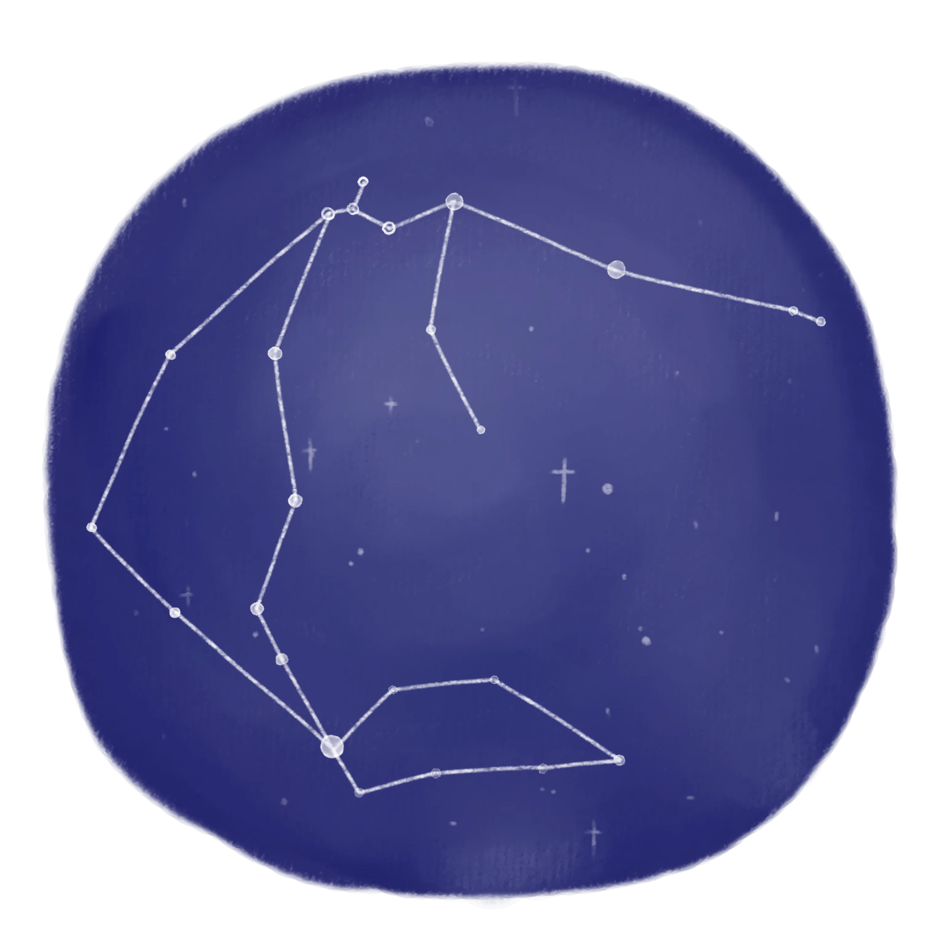 今日のフリーイラスト【星座:水瓶座】｜【社会実験中】人と自然が再