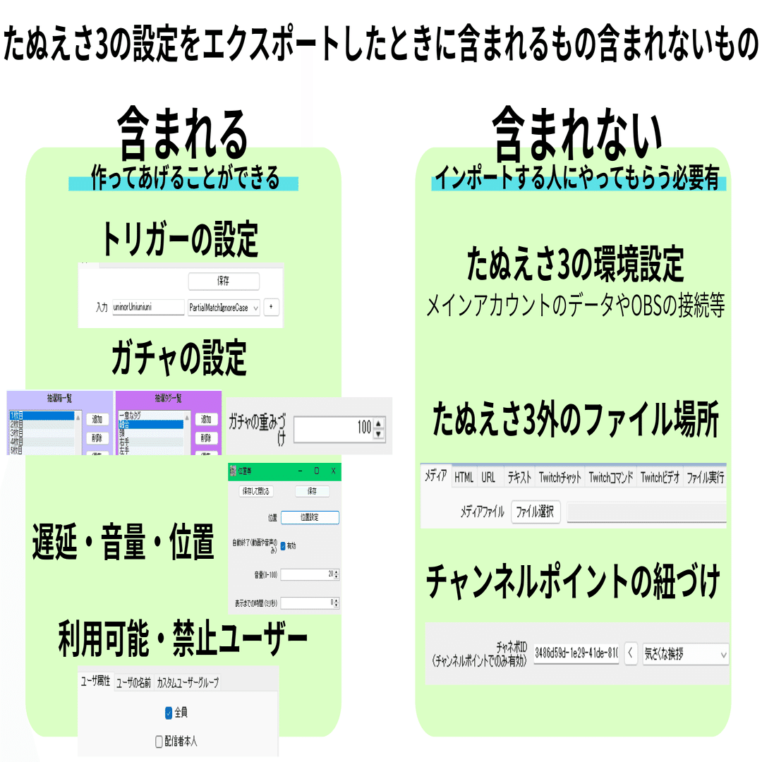 たぬえさ3のエクスポートとインポートのやり方【仕様書テンプレート