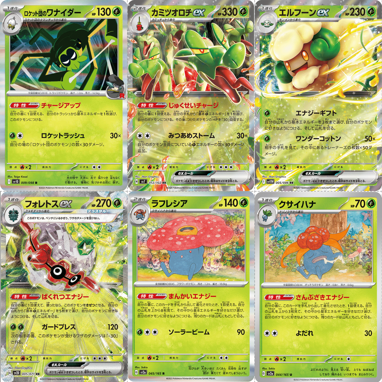 エネ加速の色見本｜Violaのポケカ備忘録