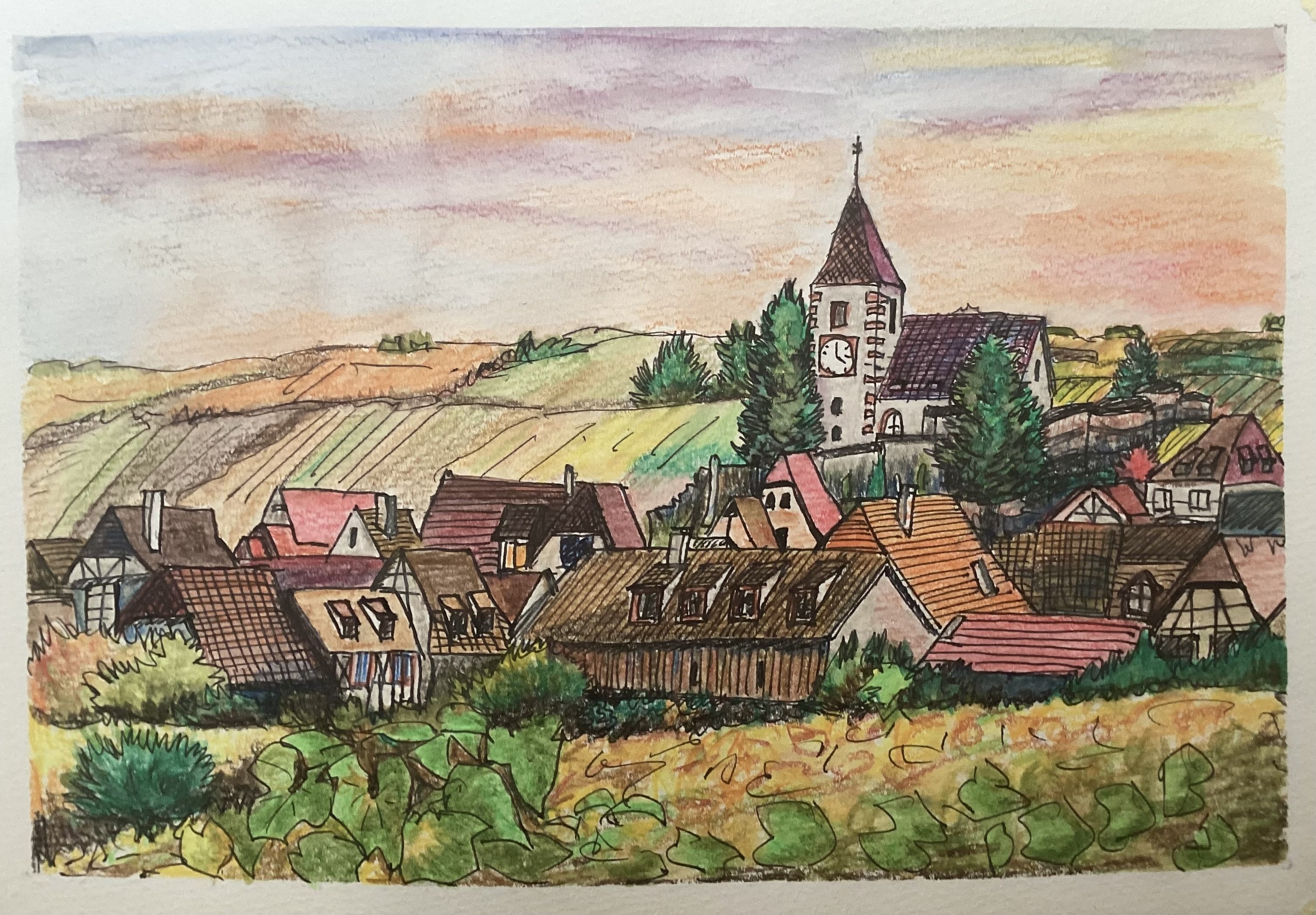 日本画水彩画⑲ 鏑木清方 水彩画