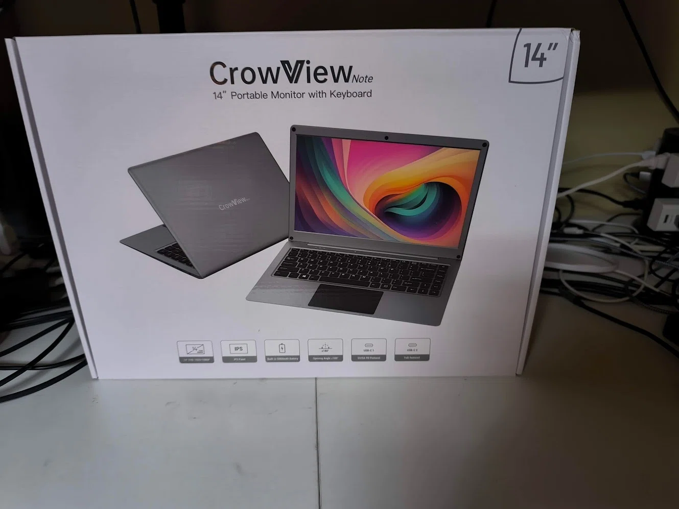 ラズパイ5特化のキーボード付きモバイルモニターElecrow CrowView Note 