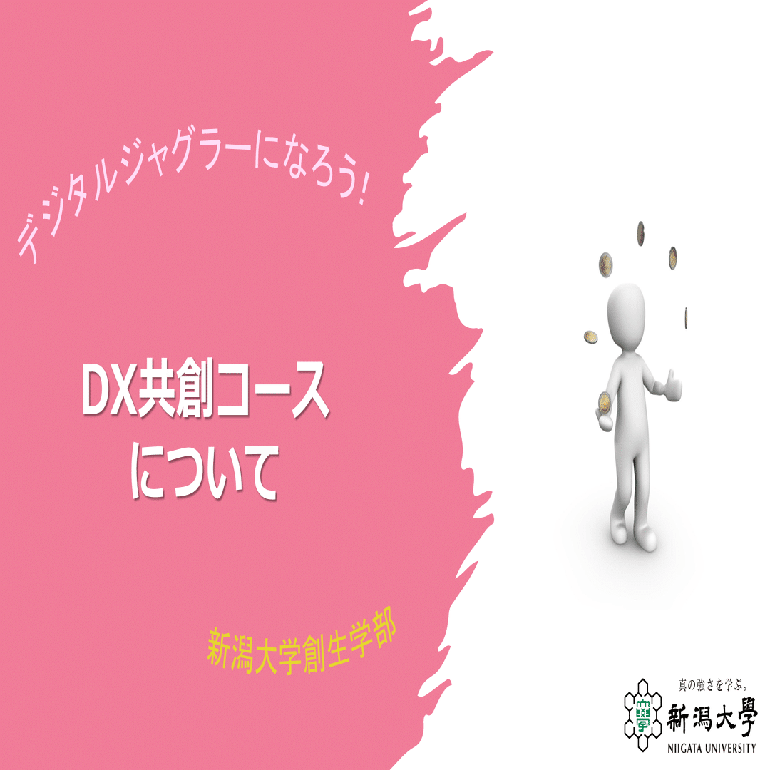 2025年4月誕生！新潟大学創生学部DX共創コースのご紹介｜新潟大学創生学部