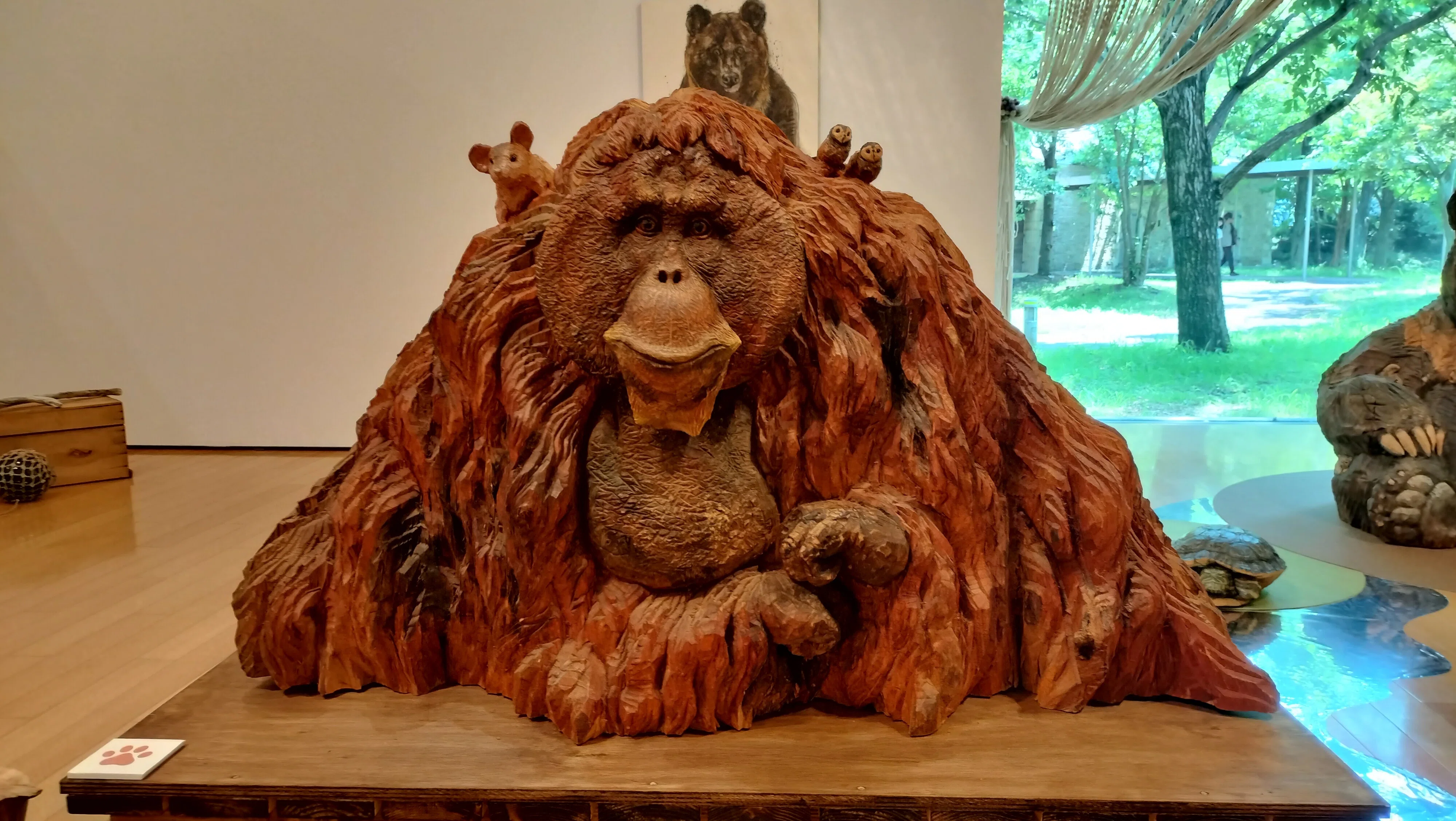 はしもとみお木彫展 ポンポンと一緒に｜エト