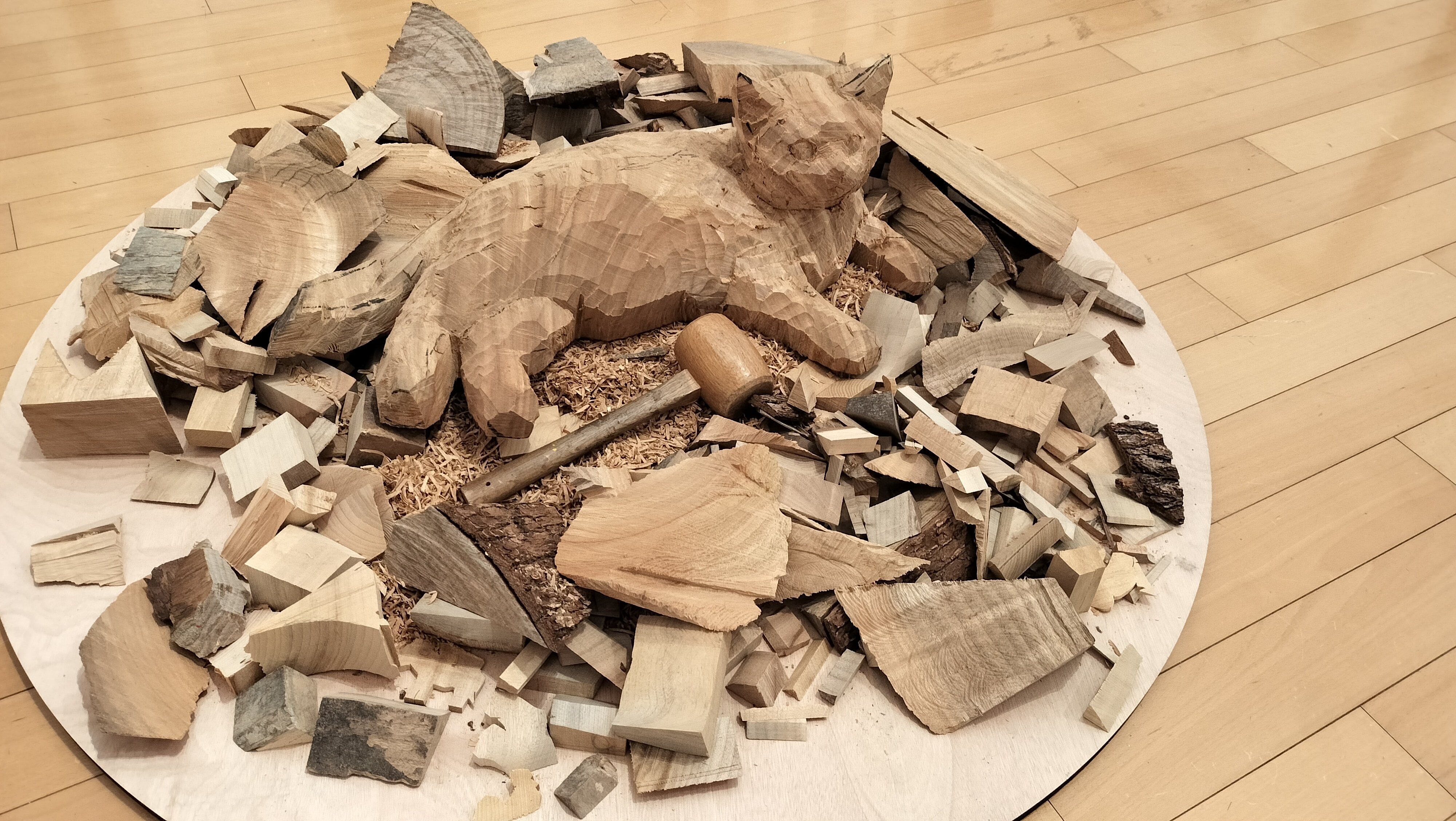 【木彫•彫刻】 パラオ ストーリーボード（テバン工房作品「魔法のパンの木」より） 木彫•彫刻】 パラオ ストーリーボード（テバン工房作品「魔法の