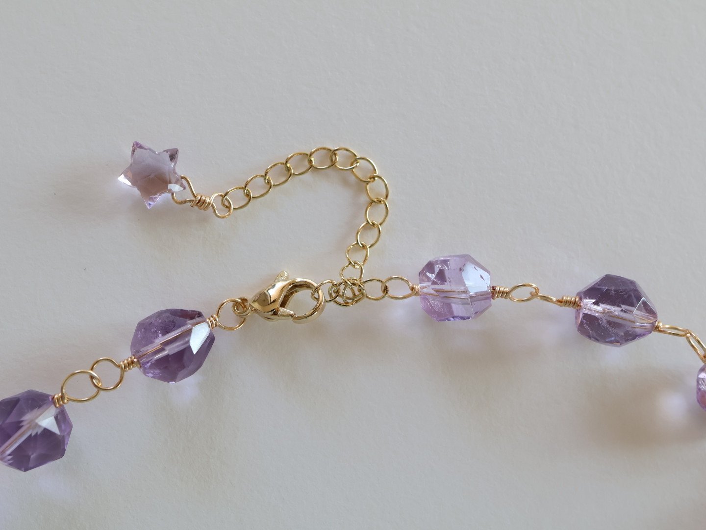 torllbeads アメシストネックレス80センチ&ビーズ３点 大玉 ワンポイント アメジスト ビーズ ネックレス limited