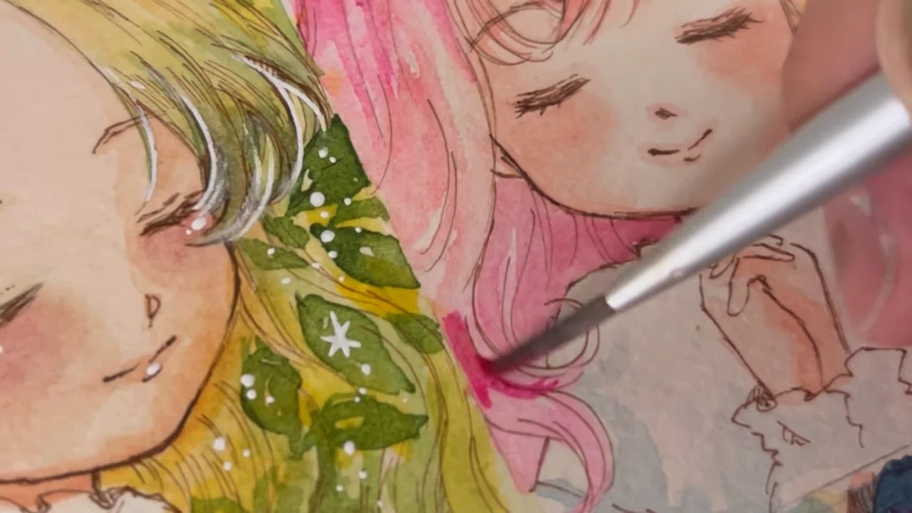 小さな原画たちと、これからの事。｜ナギノユカ/水彩イラスト