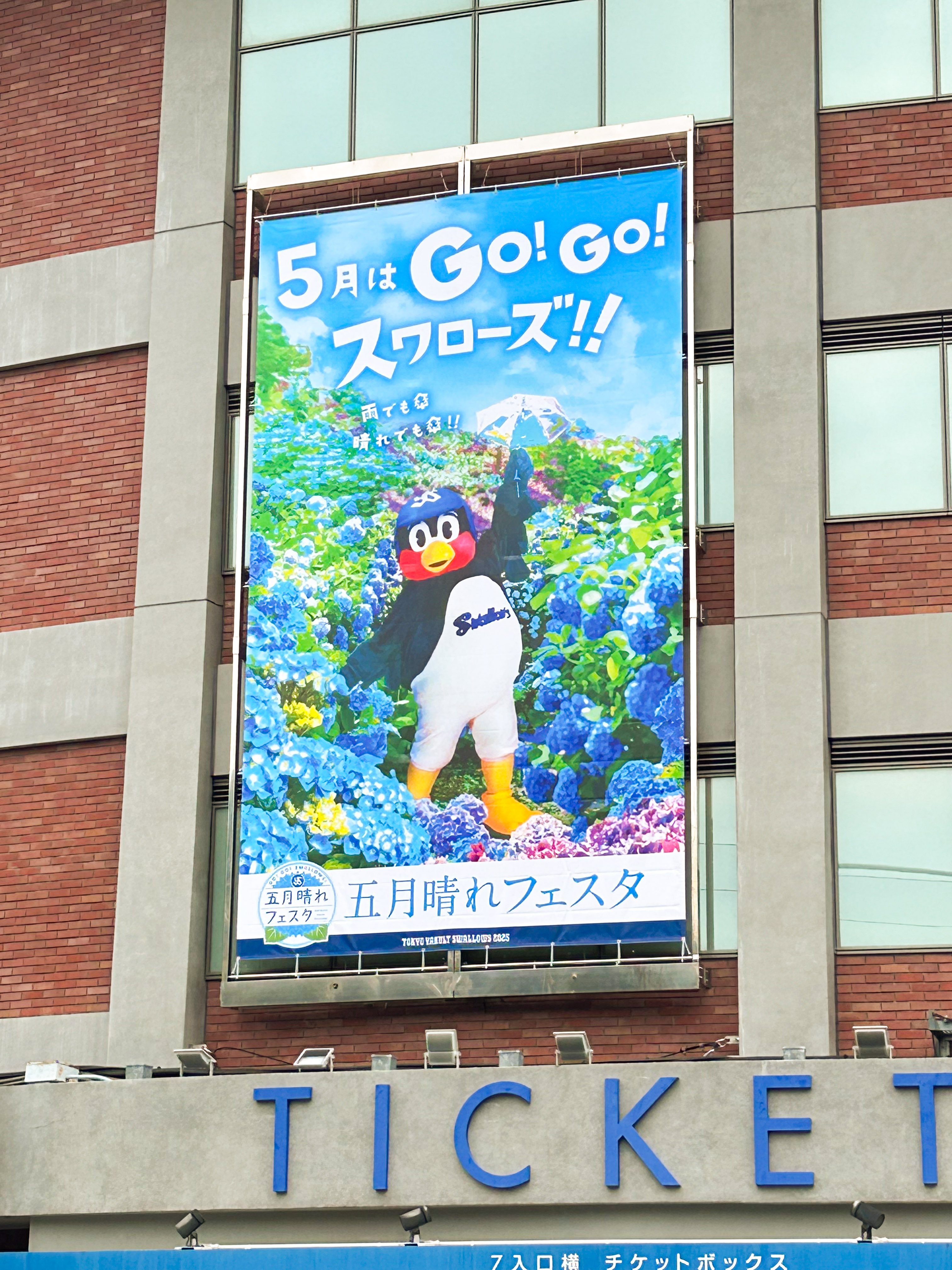 東京ヤクルトスワローズ 五月晴れフェスタ ユニホーム 五月晴れフェスタ ビジュアルユニホーム 限定品 つば九郎