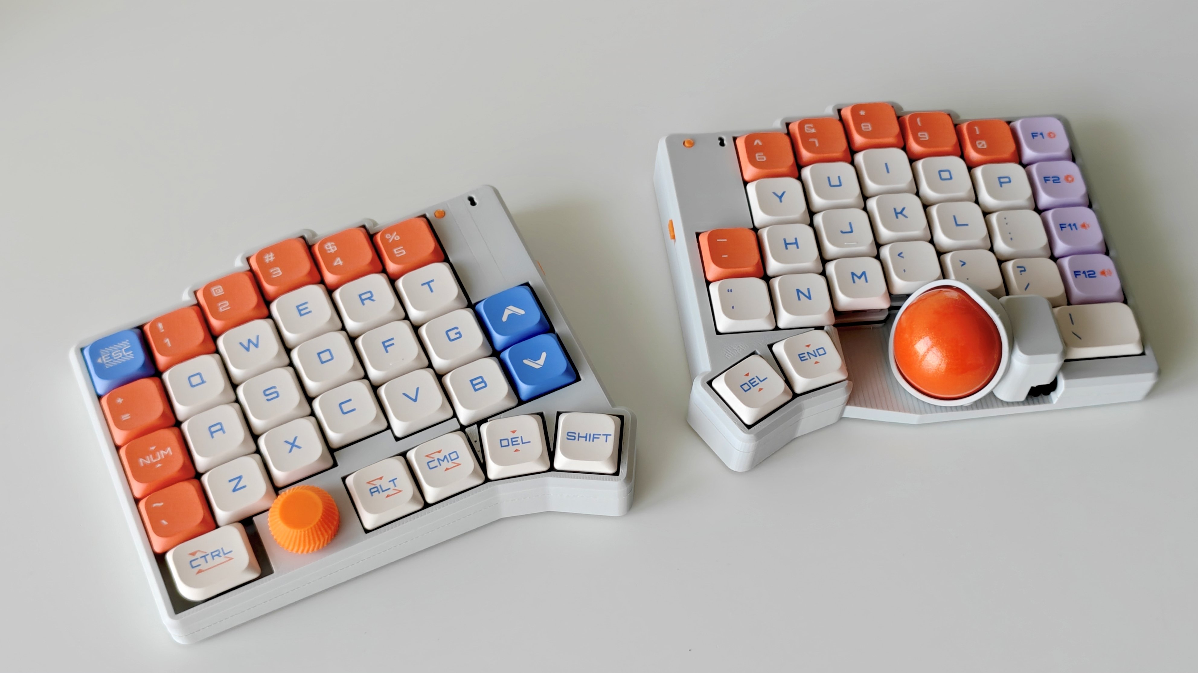 自作キーキャップ PA12製 Keyball39用 傾き設計 keyball39を買った、おすすめのキーマップなど | 背景