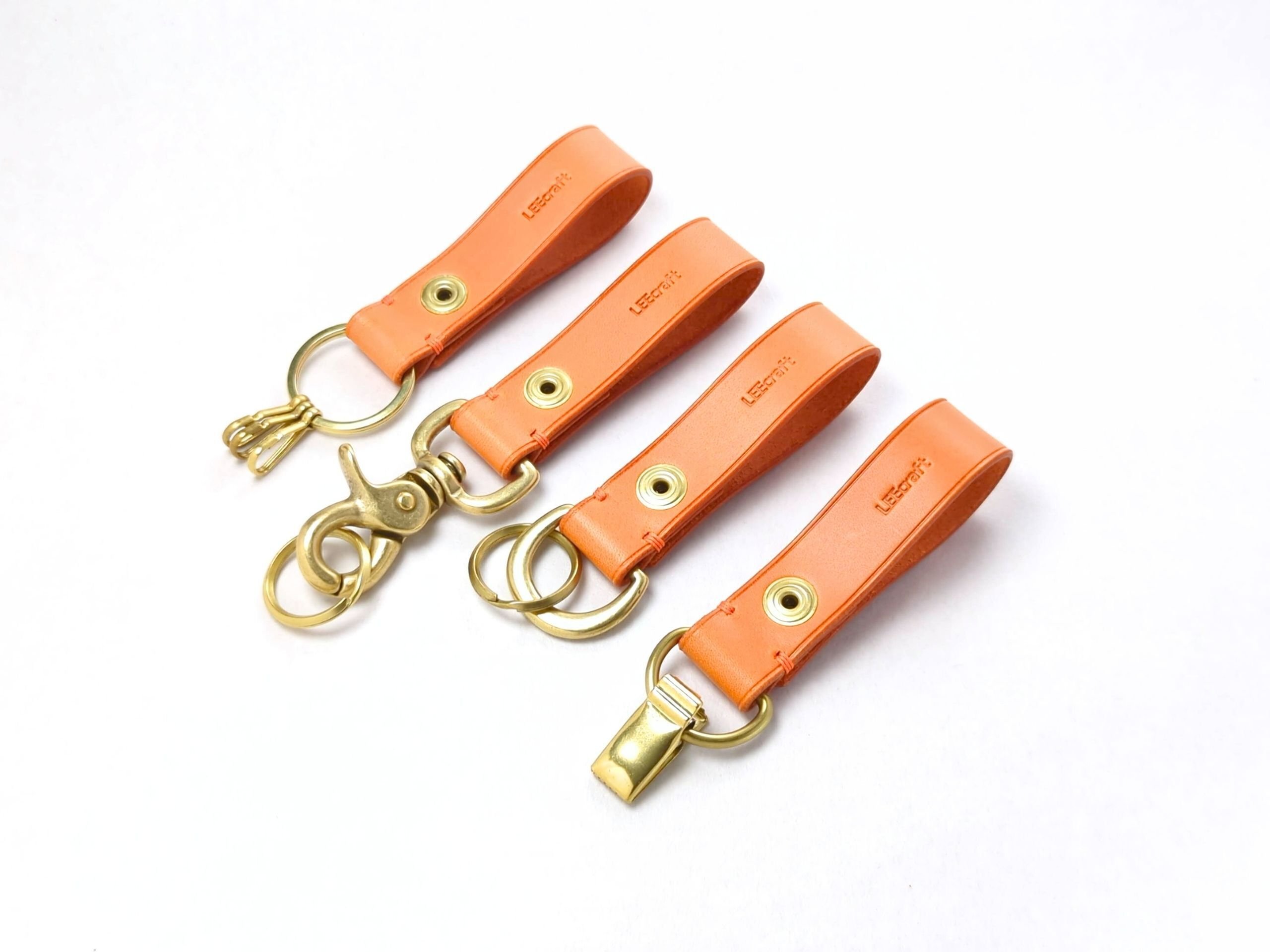 02 厚い革1枚のベルトループキーホルダー｜製品紹介｜LEEcraft