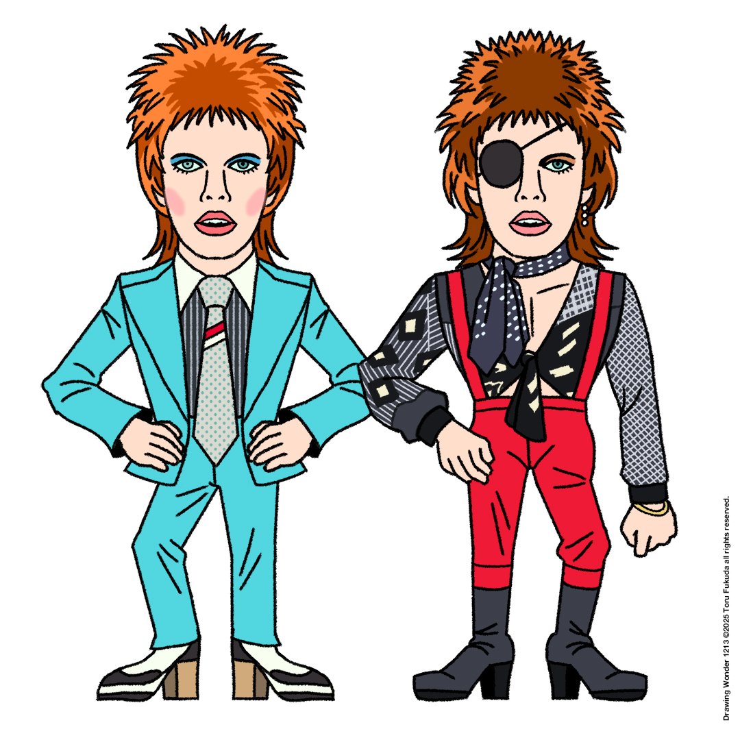 David Bowie from his post-Ziggy Stardust era｜福田透