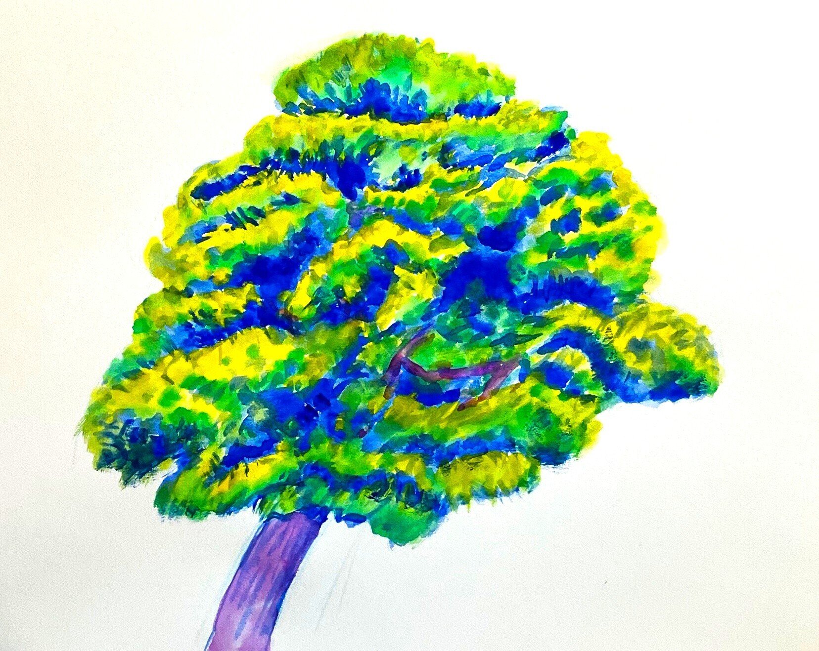 水彩画　　散策2  8号 水彩画 散策2 8号