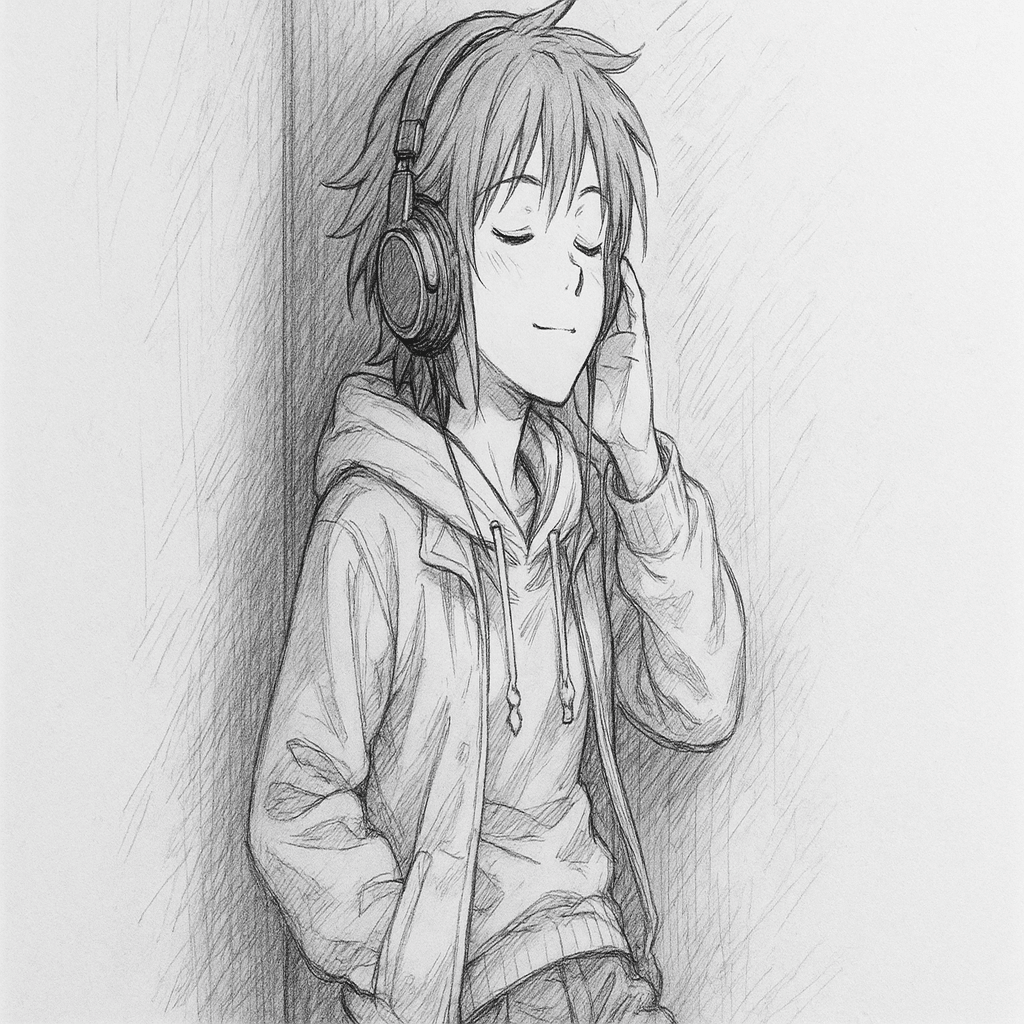 ChatGPTでアニメ風鉛筆画イラスト！青春と日常を画像生成で描く｜田中