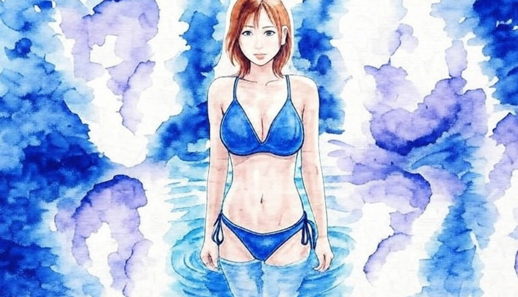 夏のイラストの定番！ 女の子の水着の描き方講座 *手描きイラスト