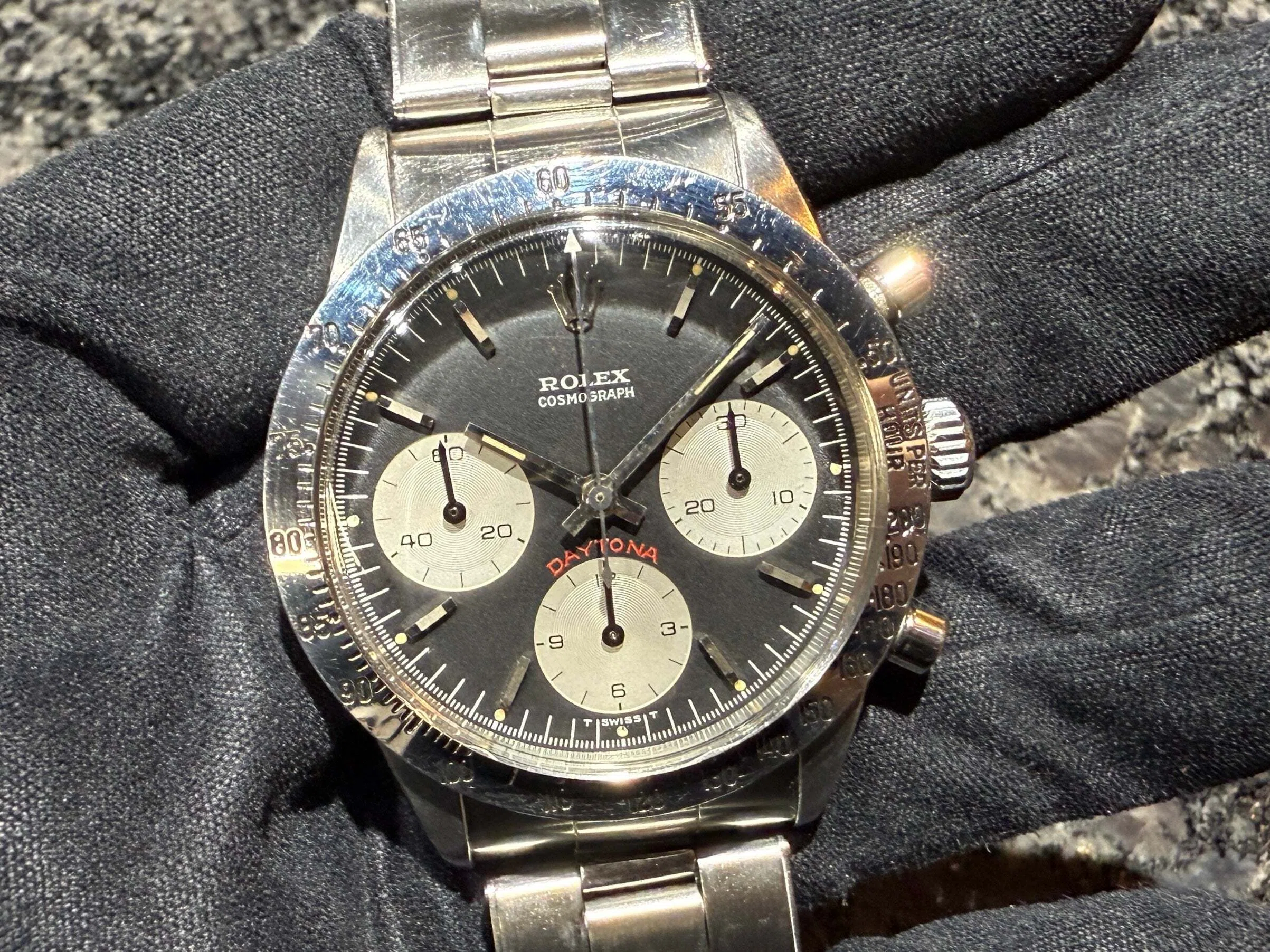 希少 チェリーダイヤル 第二世代手巻きデイトナ Ref.6262 ブラック 70