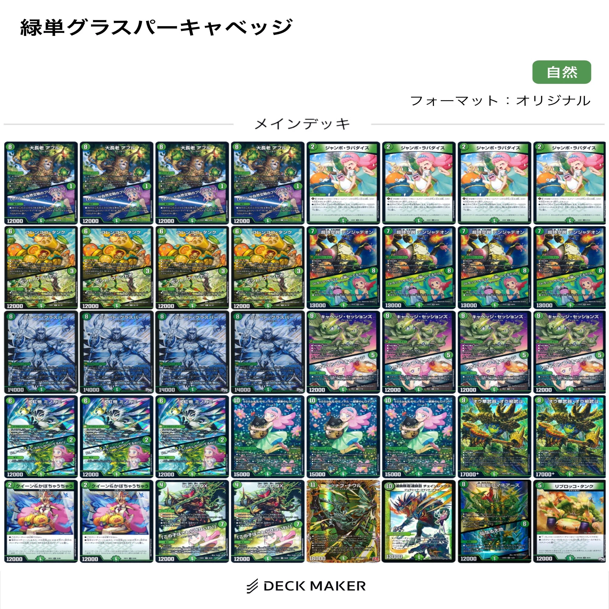 グラスパー型キャベッジのすゝめ【デュエマ】｜サユユ