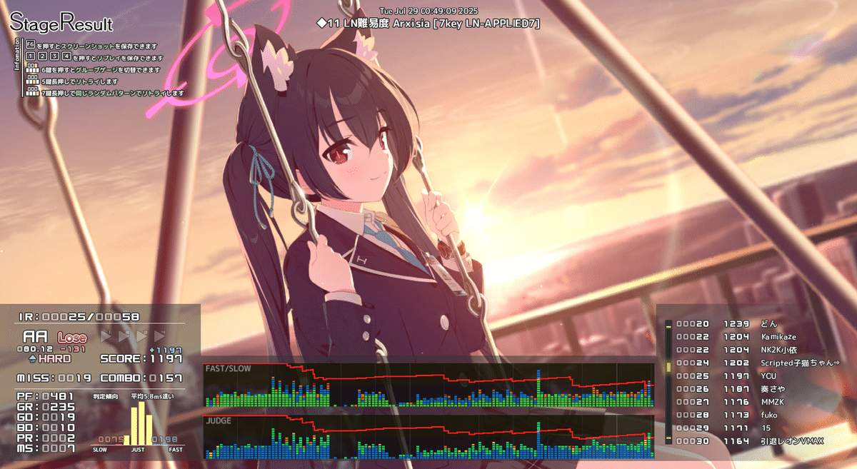 音ゲー日記20250728｜GRASS