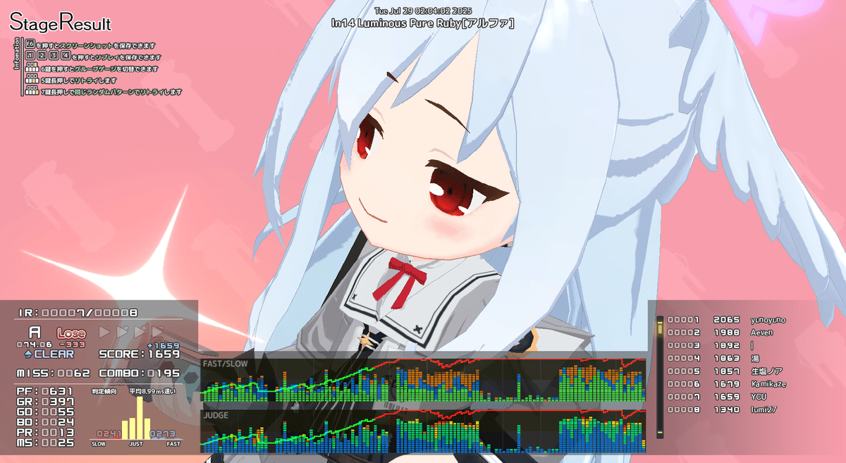 音ゲー 音ゲー日記20250728｜GRASS