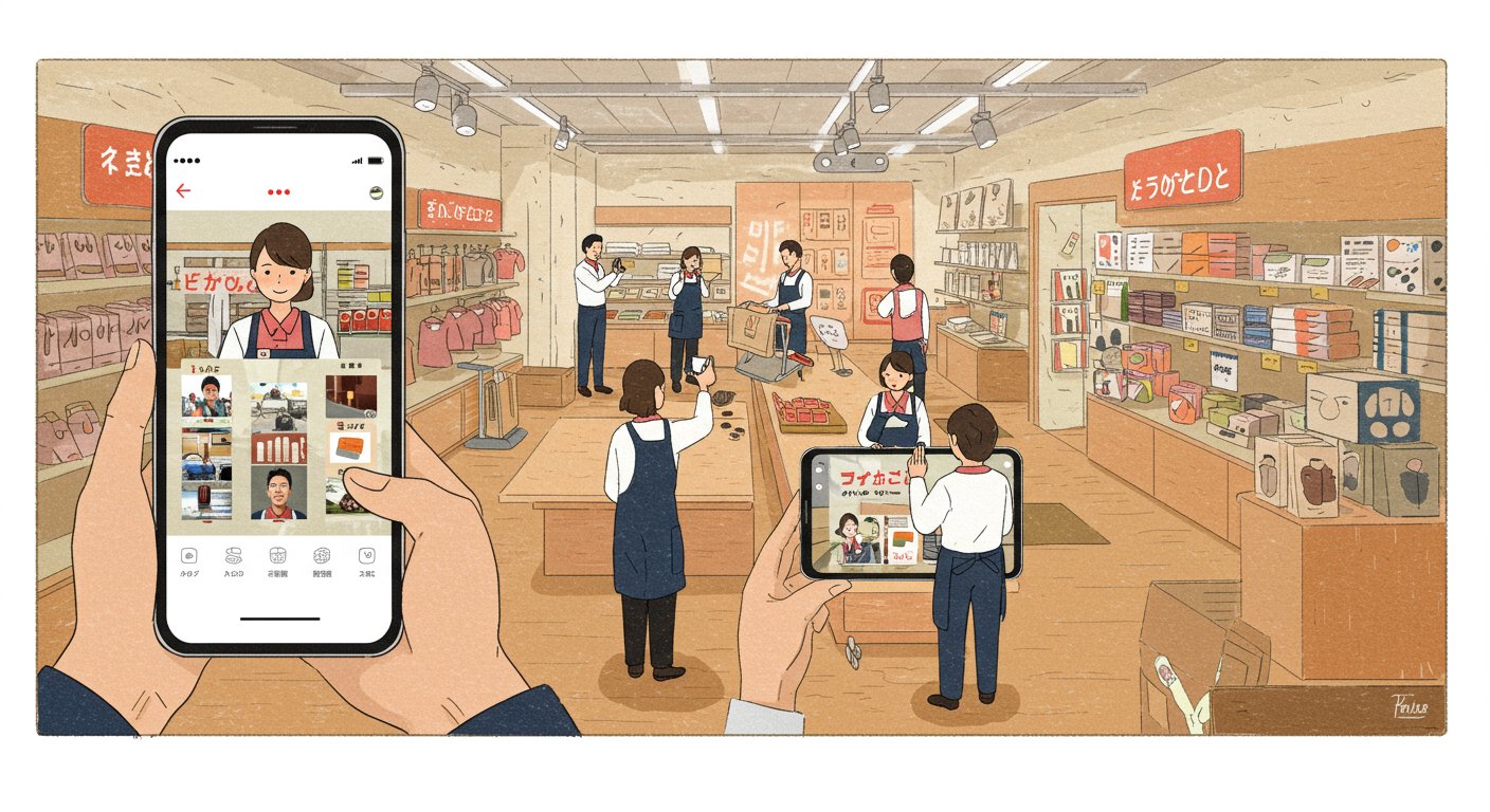 小売業の社員主導SNS運用イメージ