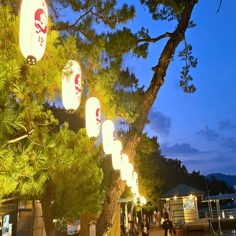 天橋立の夏夜】龍の灯りが照らす『文殊堂出船祭』｜智恩寺と海辺の幻想