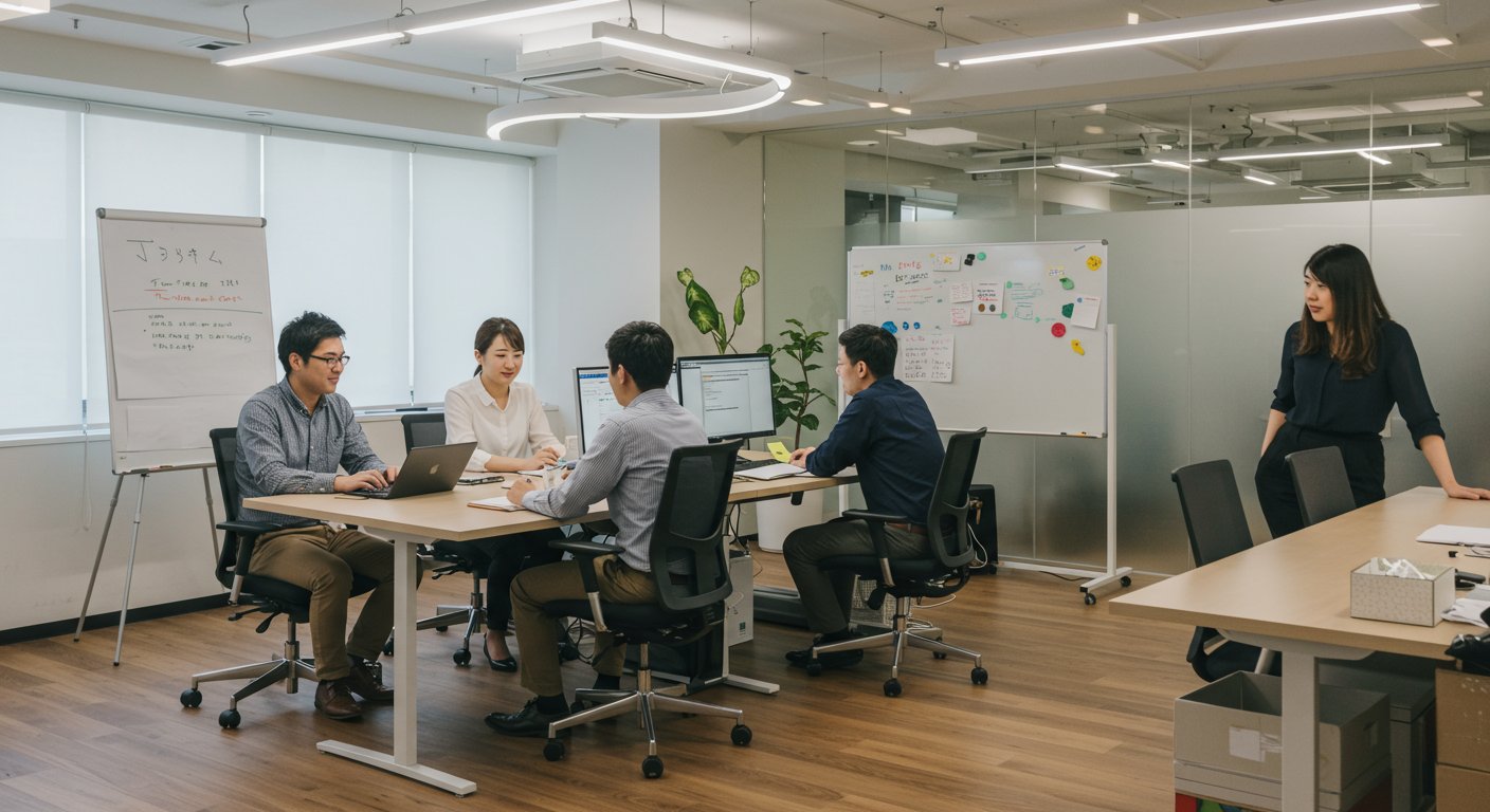 社内の雰囲気を伝えるSNS投稿イメージ