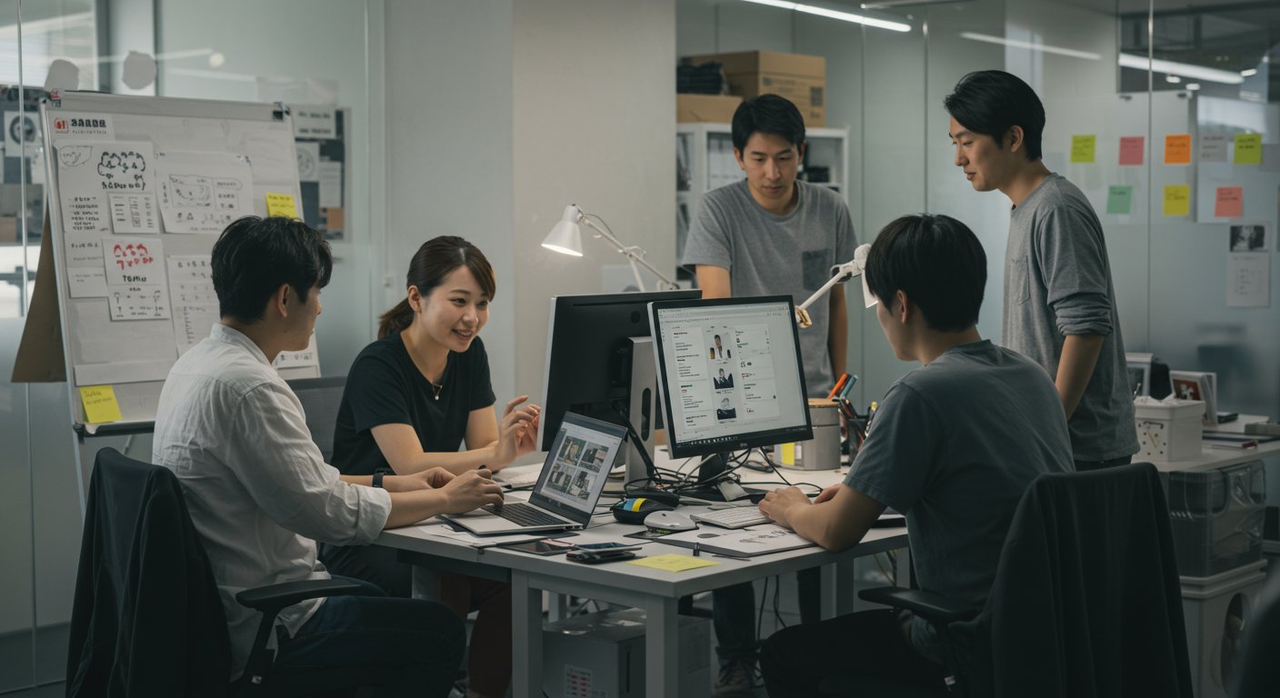 企業の魅力を伝えるSNSコンテンツ制作風景