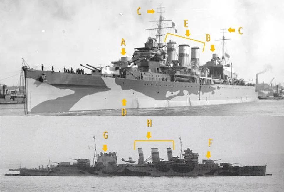 HMS County Class 1941 英国海軍カウンティ級1941制作記 #6 (Aoshima 1