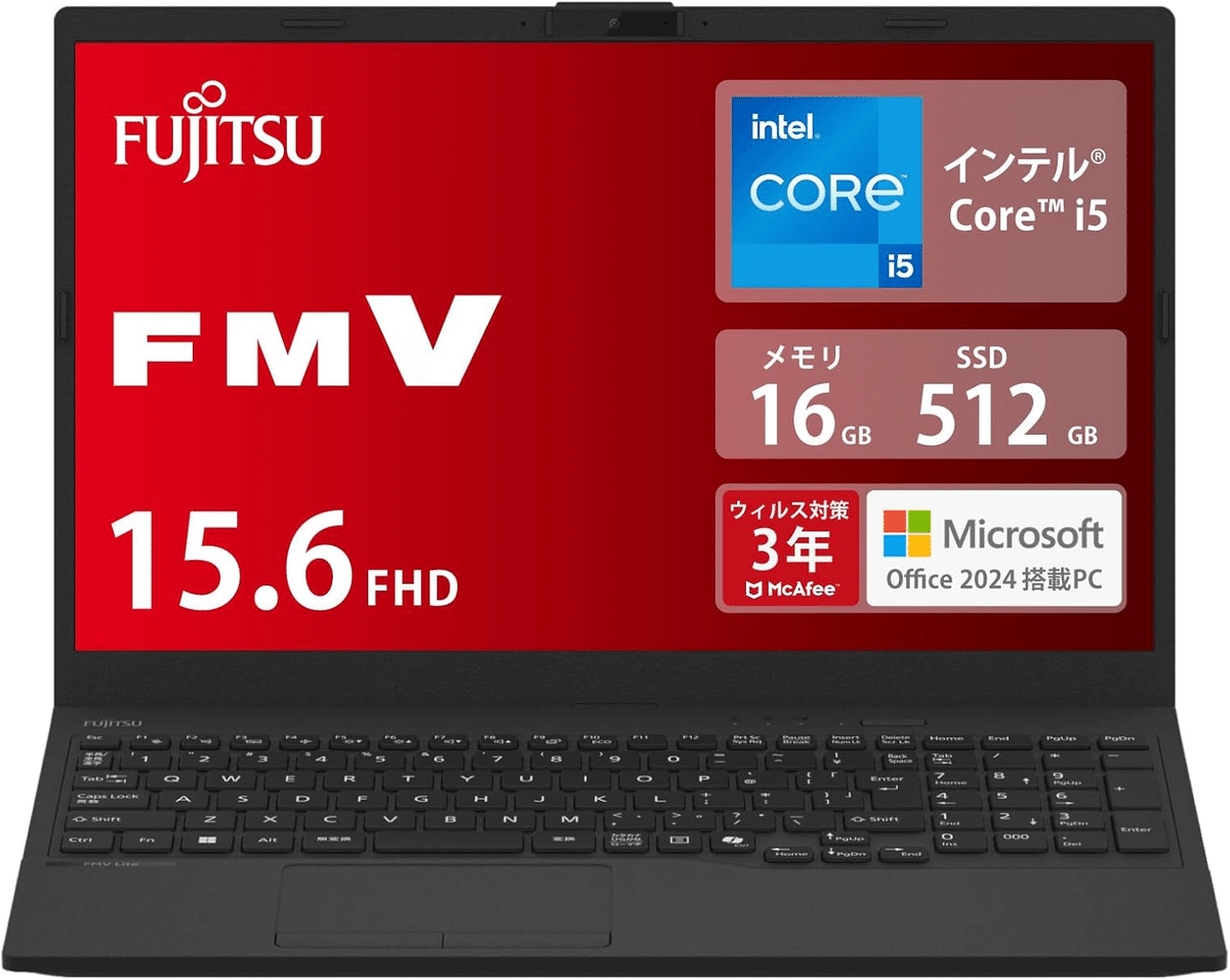 富士通 - 状態良いです！FujitusノートPC 使いやすい④ Amazon.co.jp: 【整備済み品】 富士通 ノートパソコン FMV