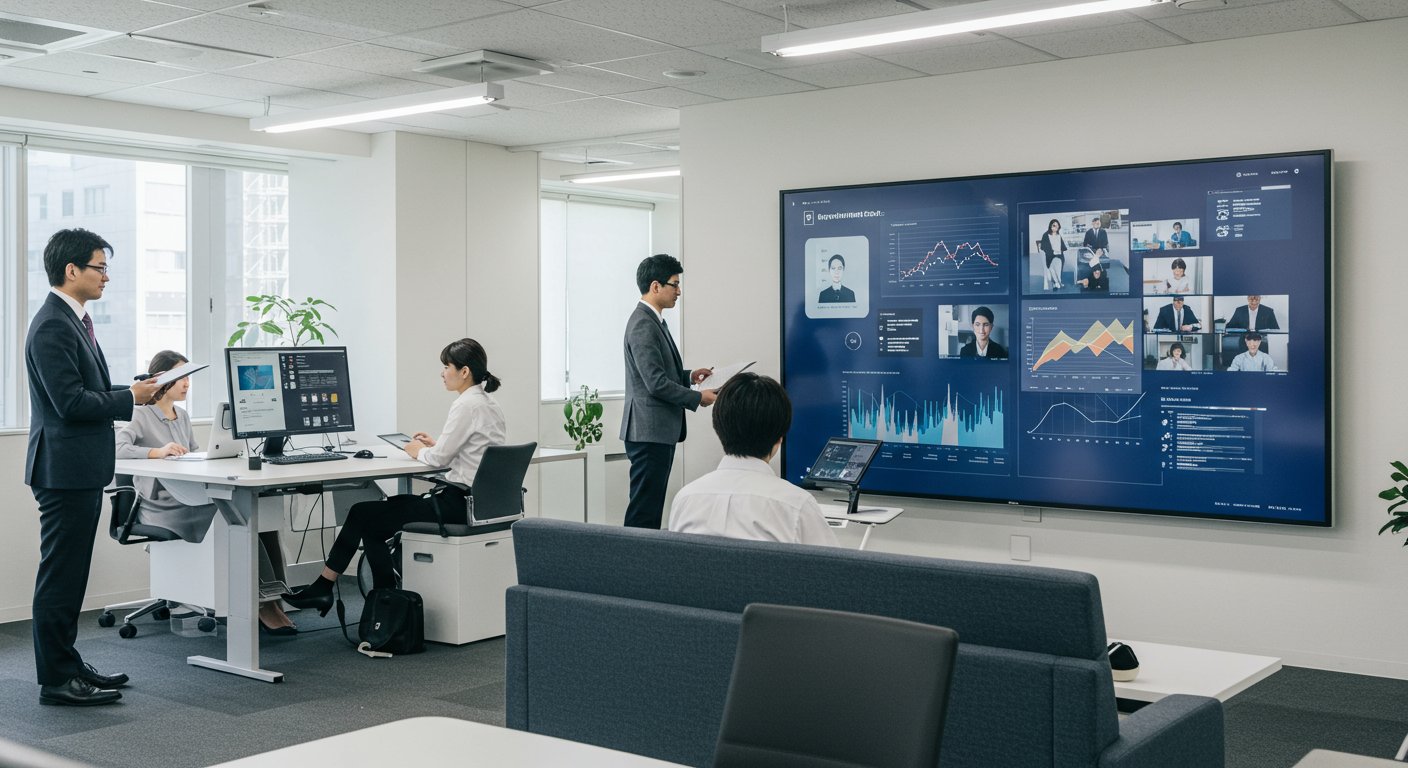 デジタル技術を活用した最新の採用活動の様子