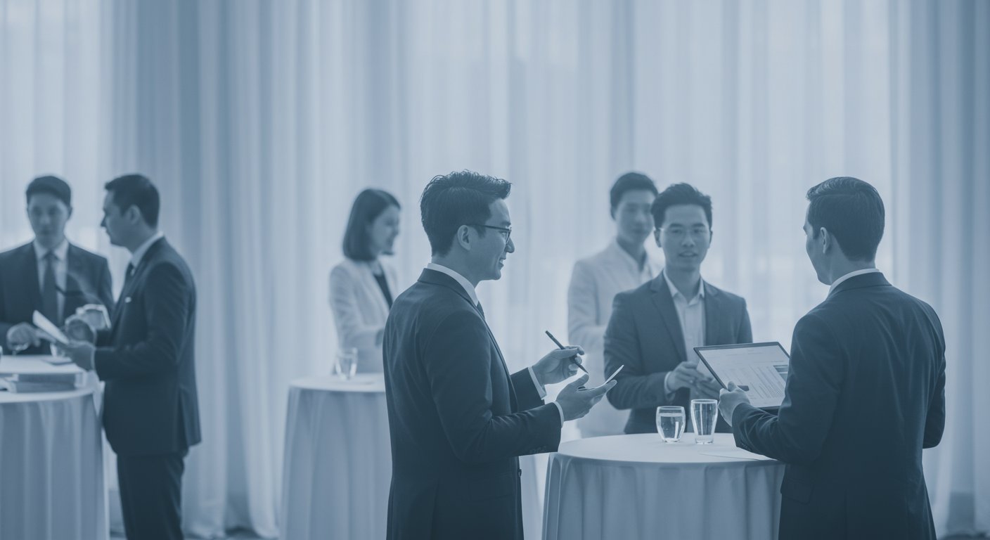 介護業界のセミナーや交流会の様子