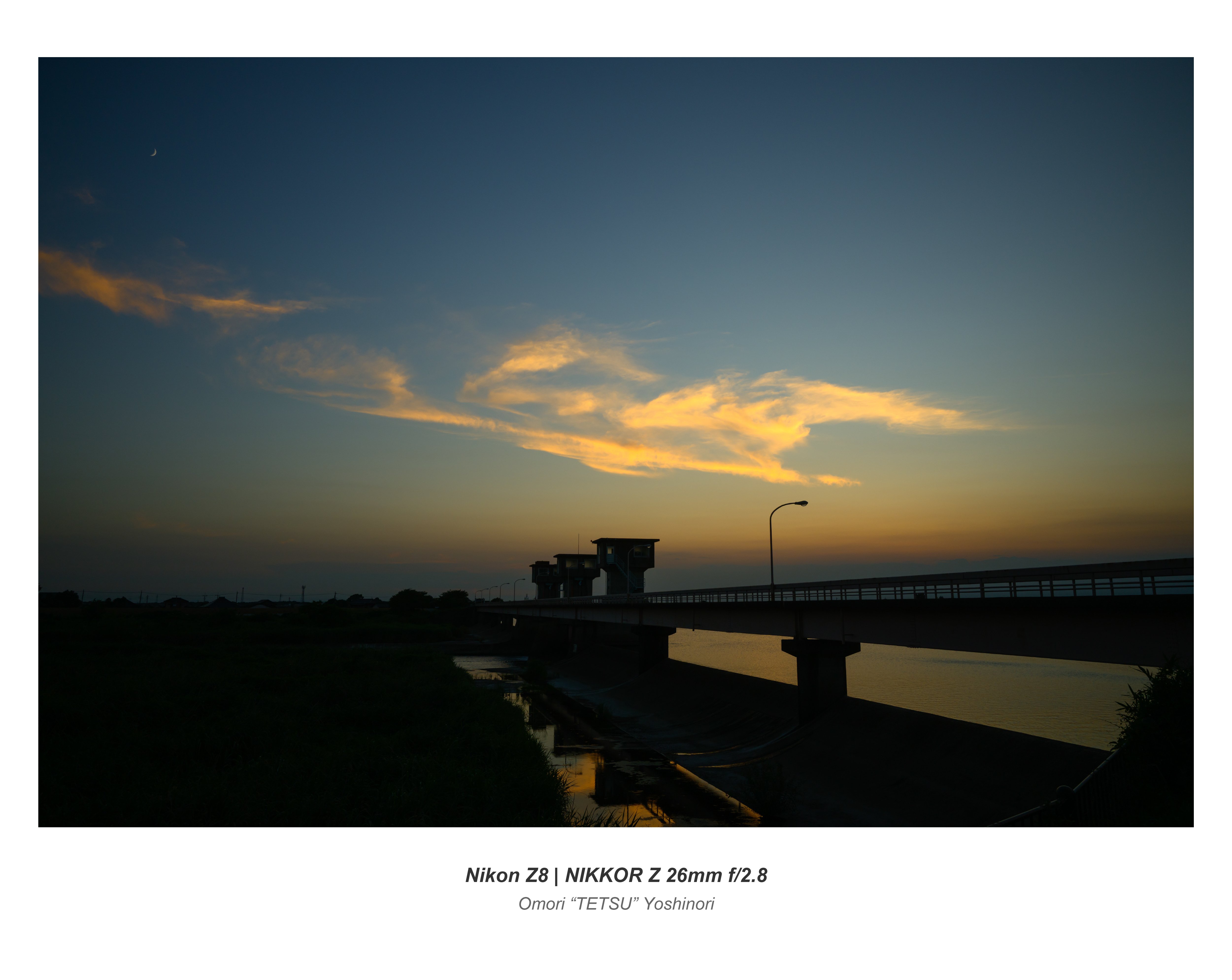夕方の河川散歩撮影｜Omori 