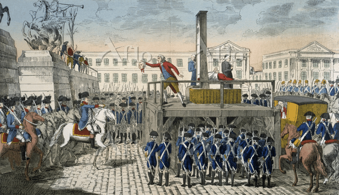 ルイ16世の処刑準備 額縁 ルイ16世の処刑準備 額縁