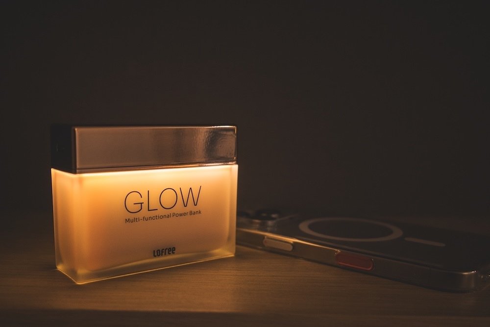 3分まとめ｜Lofree Glow Power Bank レビュー｜透明ボディ×LEDで