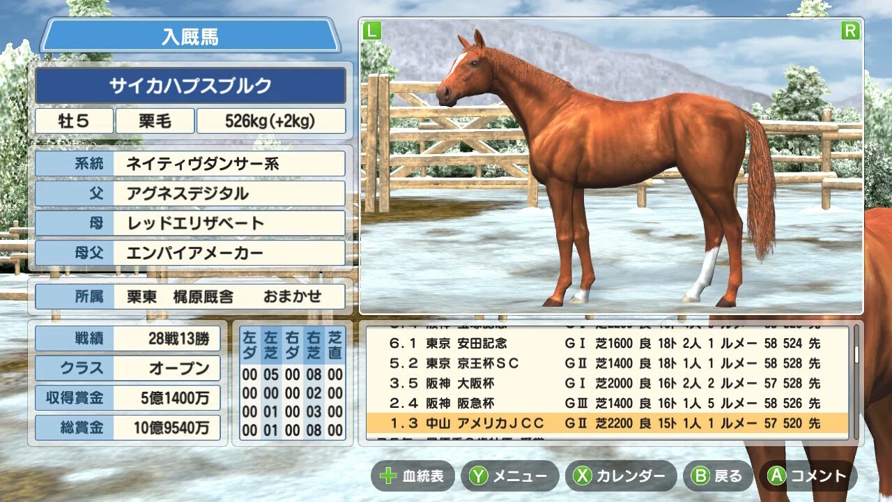 ゲームプレイ日記】-ダービースタリオン(switch版)⑮-｜御坂晴海