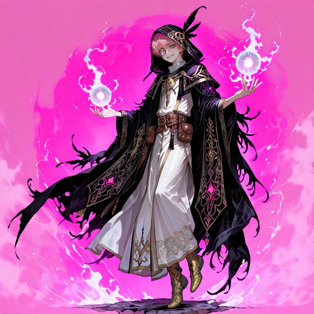 ファンタジー風アニメキャラクターイラスト StableDiffusion、ファンタジーキャラジェネレーター④魔法使い男｜およよ