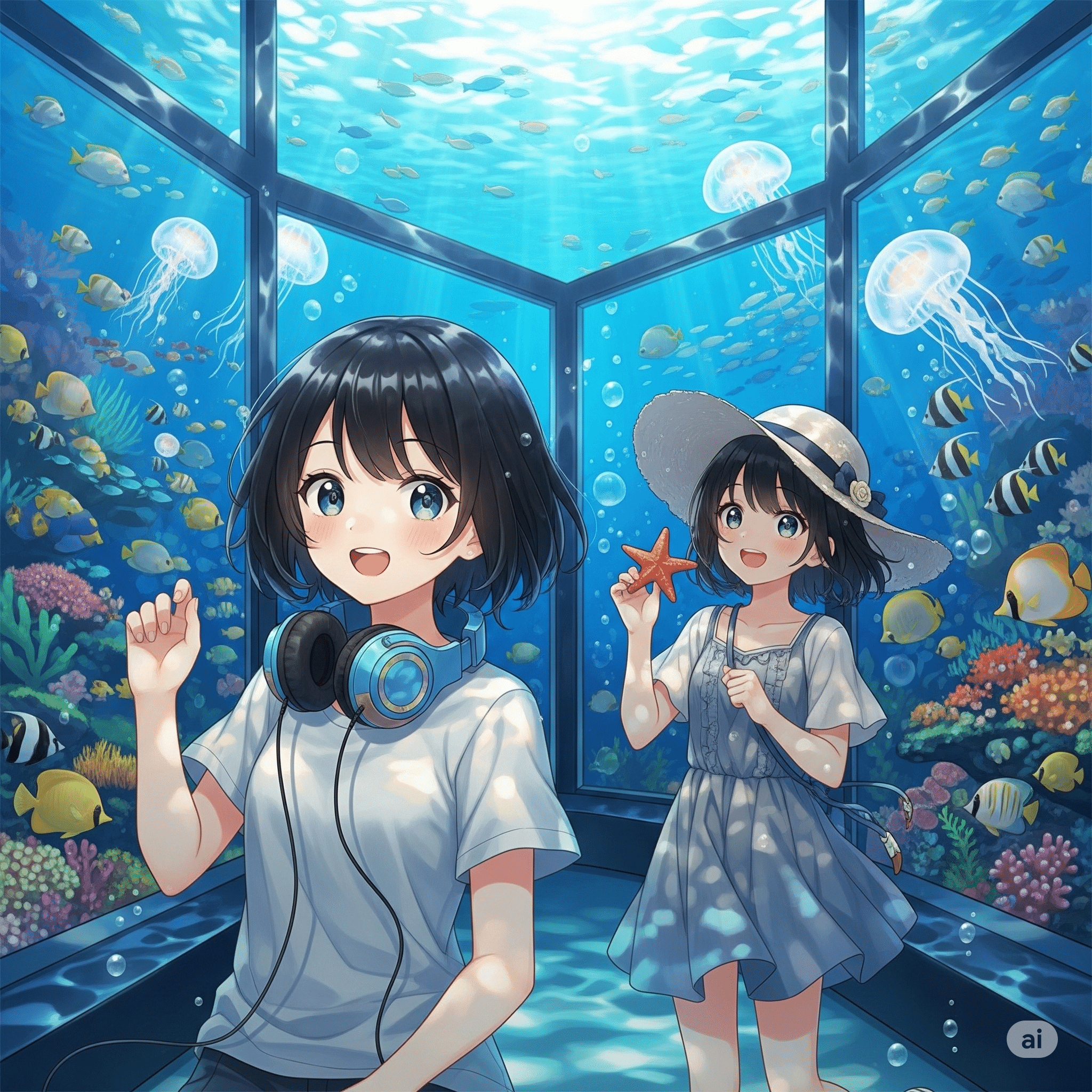 今日の相棒Geminiさん(れおさんと茜ちゃん)。｜葉月 れお